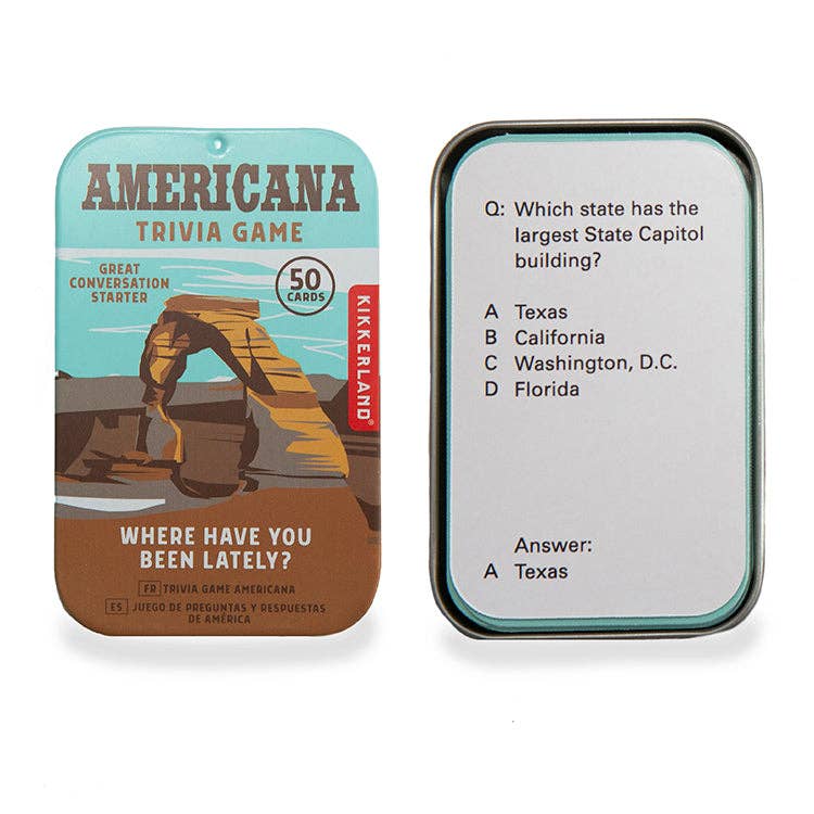 Kikkerland Design- Americana Trivia Game