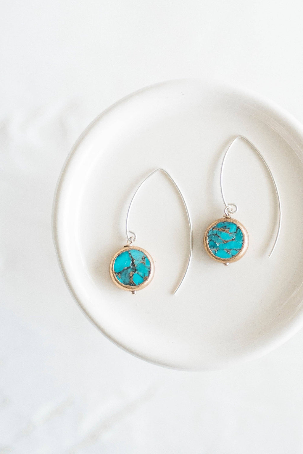 Reva Grey- Veda Mosaic Turquoise Earring