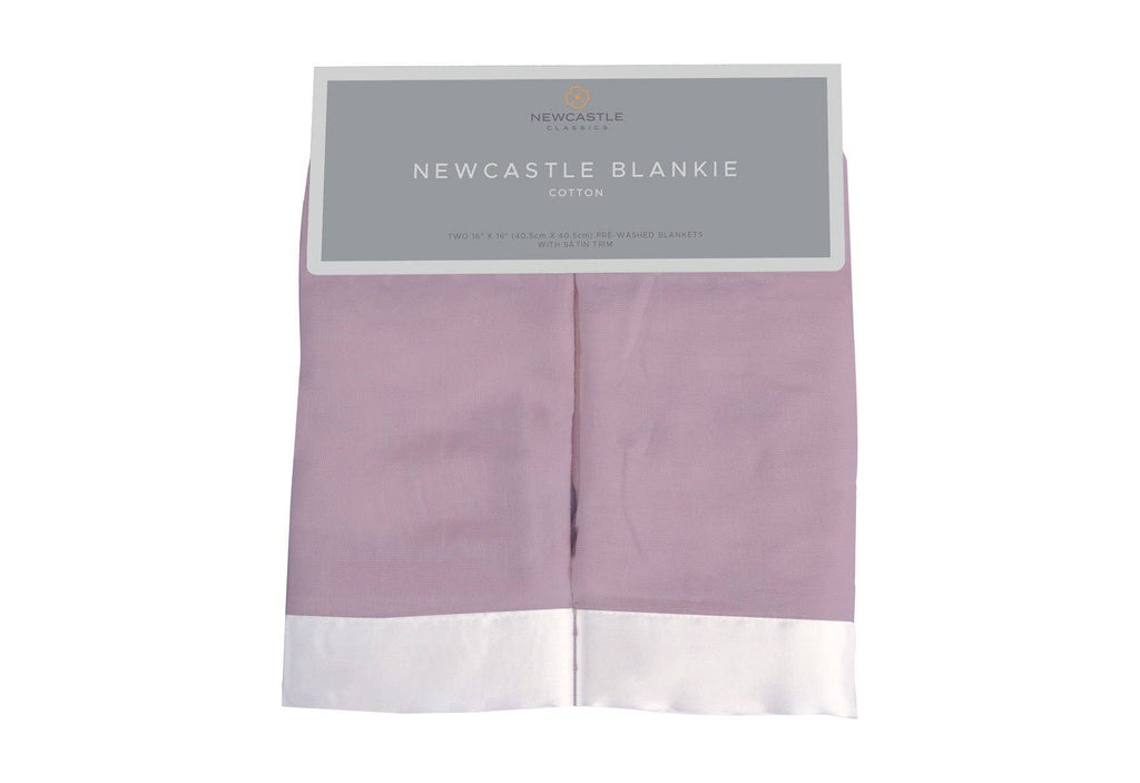 Newcastle Classics- Orchid Lavender Cotton Muslin Security Baby Blankie