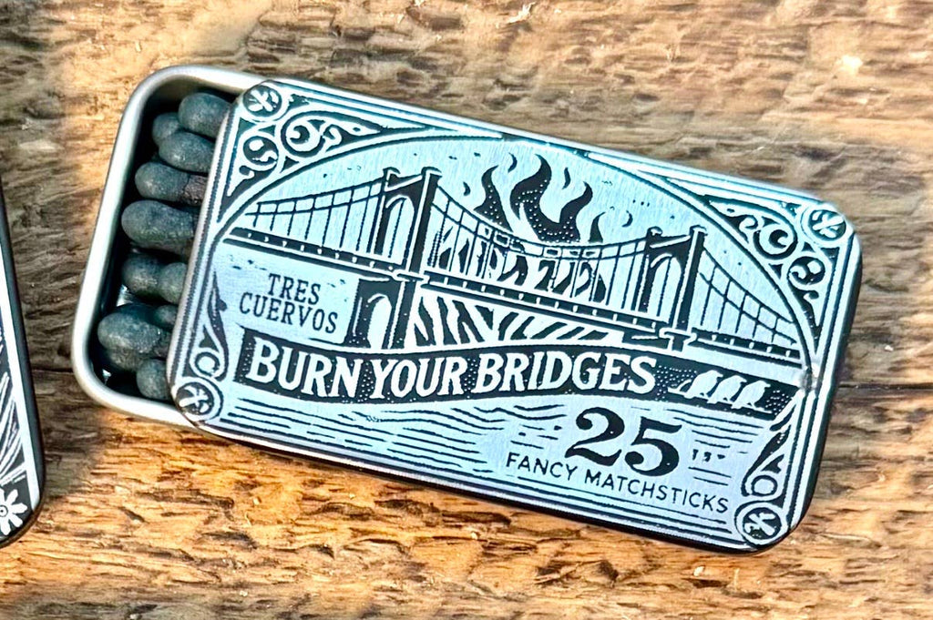 Tres Cuervos- Fancy Matchbox w/25 Fancy Matches
