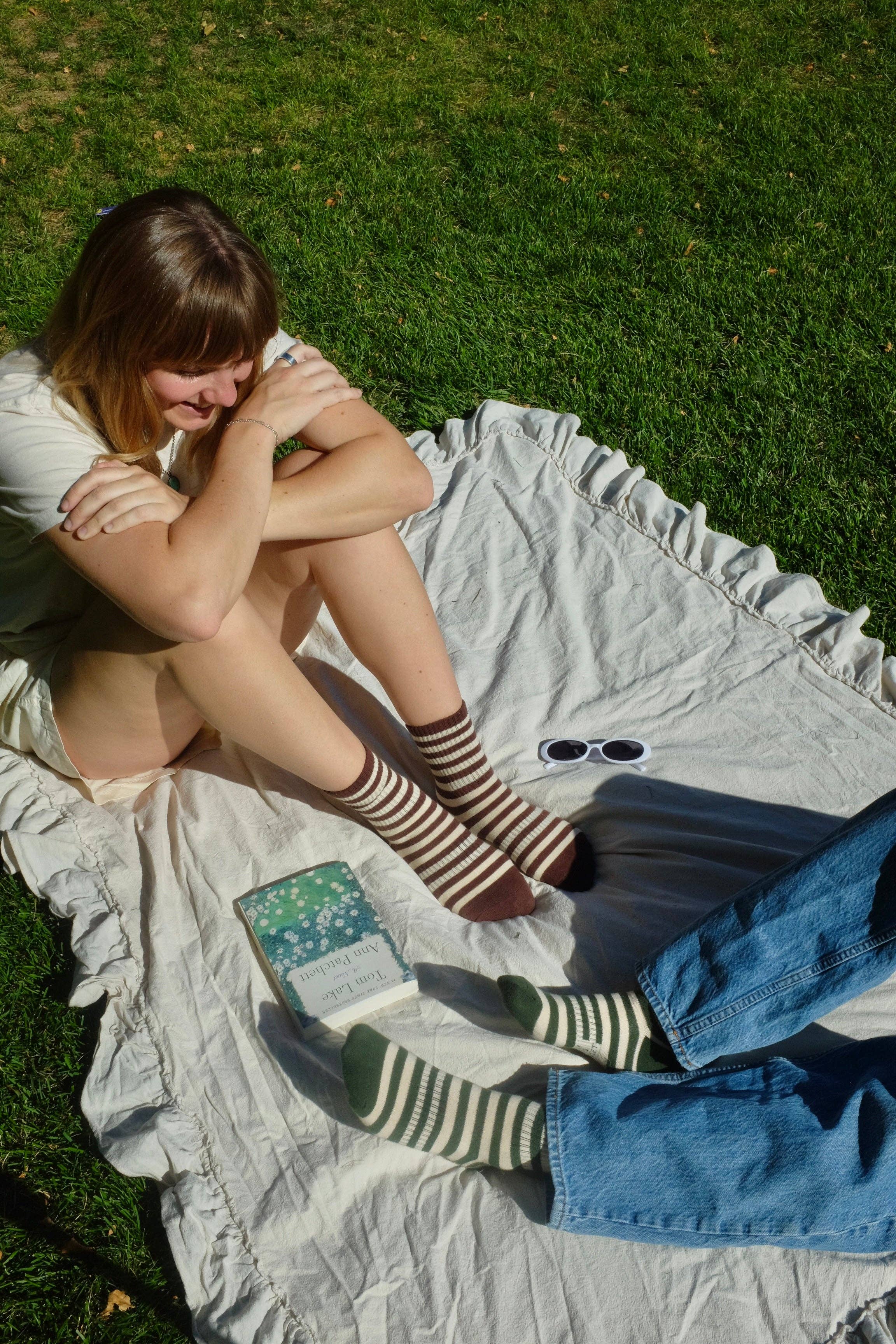 First Summer- Classic Striped Crew Socks
