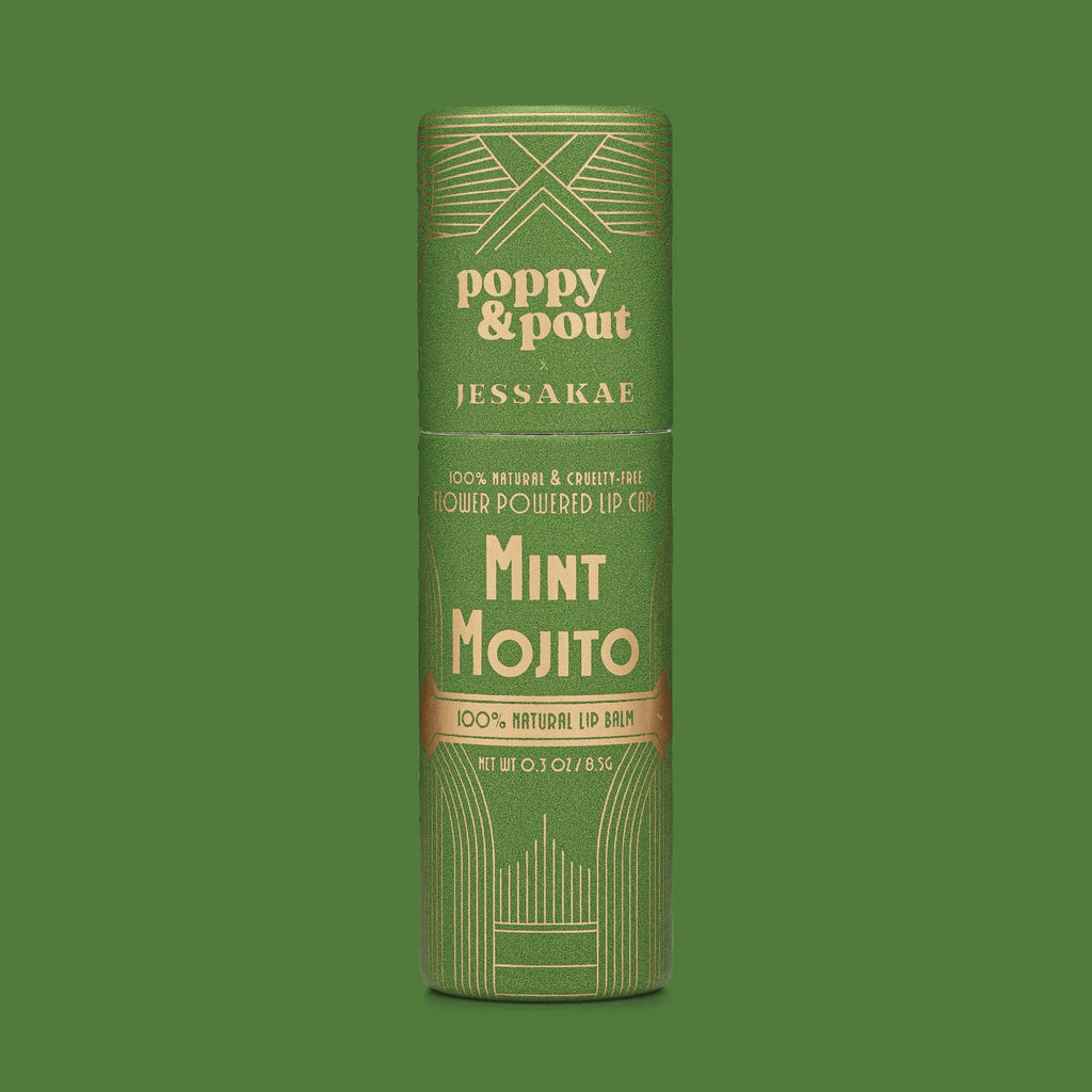 Poppy & Pout- Limited Edition, Lip Balm, Oz Collection, Mint Mojito