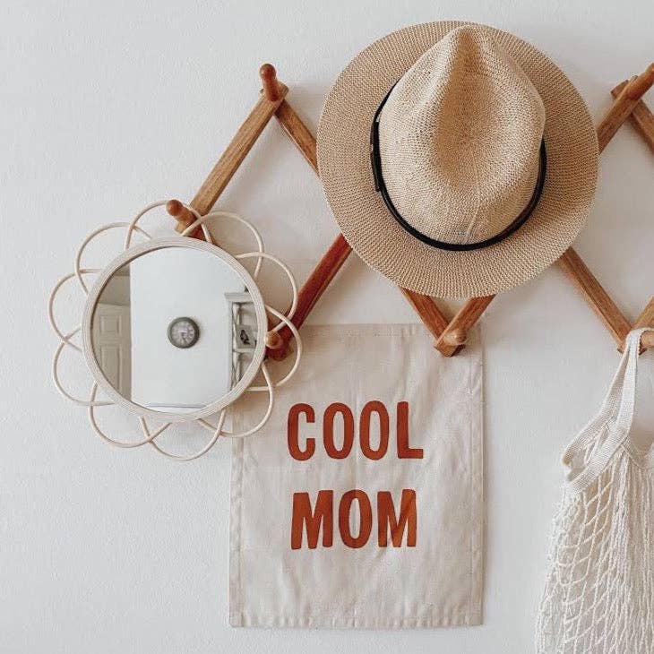Imani collective- 'Cool Mom' Hand-Sewn Canvas Wall Banner