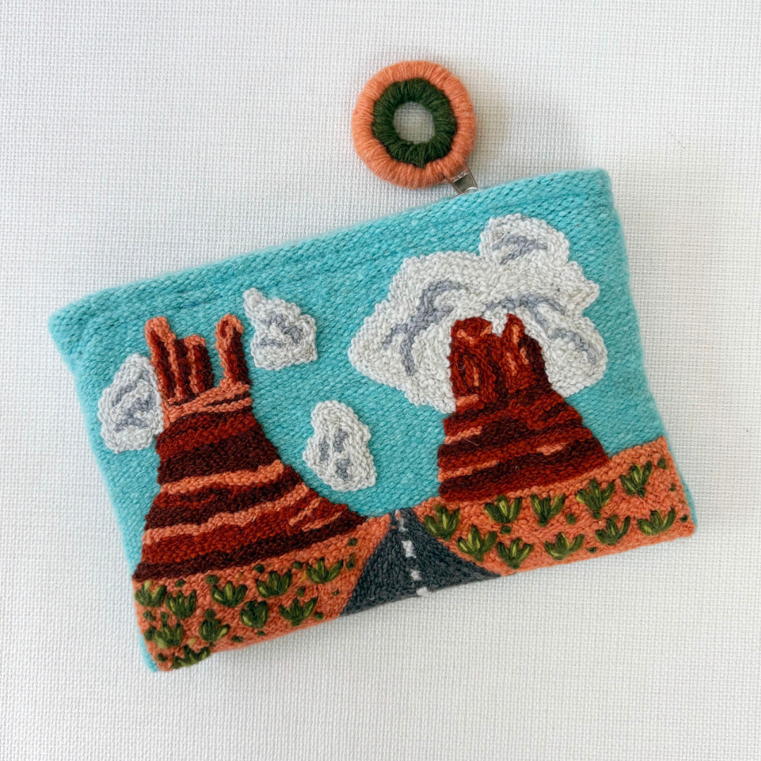Jenny Krauss- Moab Embroidered Wool Pouch