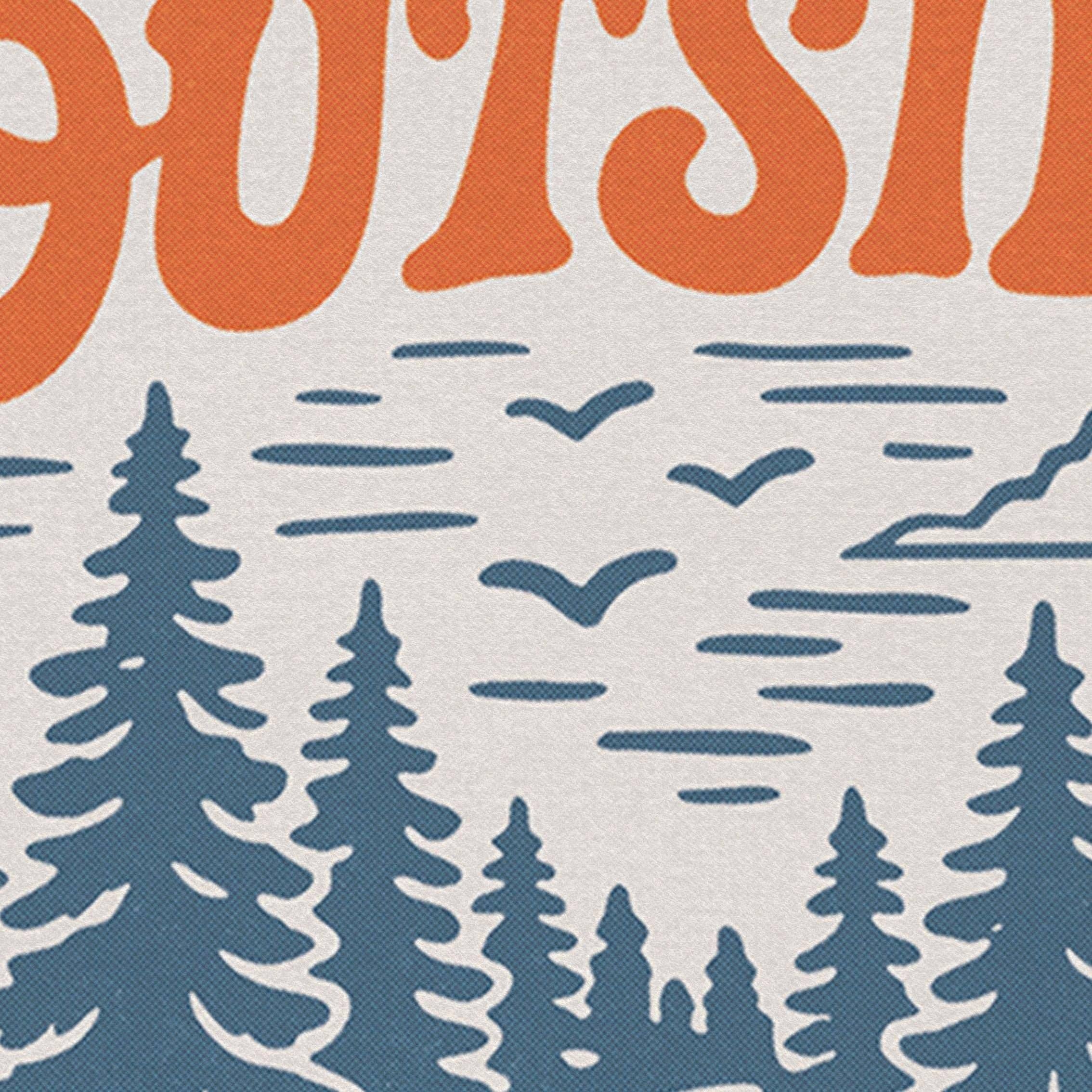 Benoit's Design Co.- Go Play Outside Felt Camp Flag