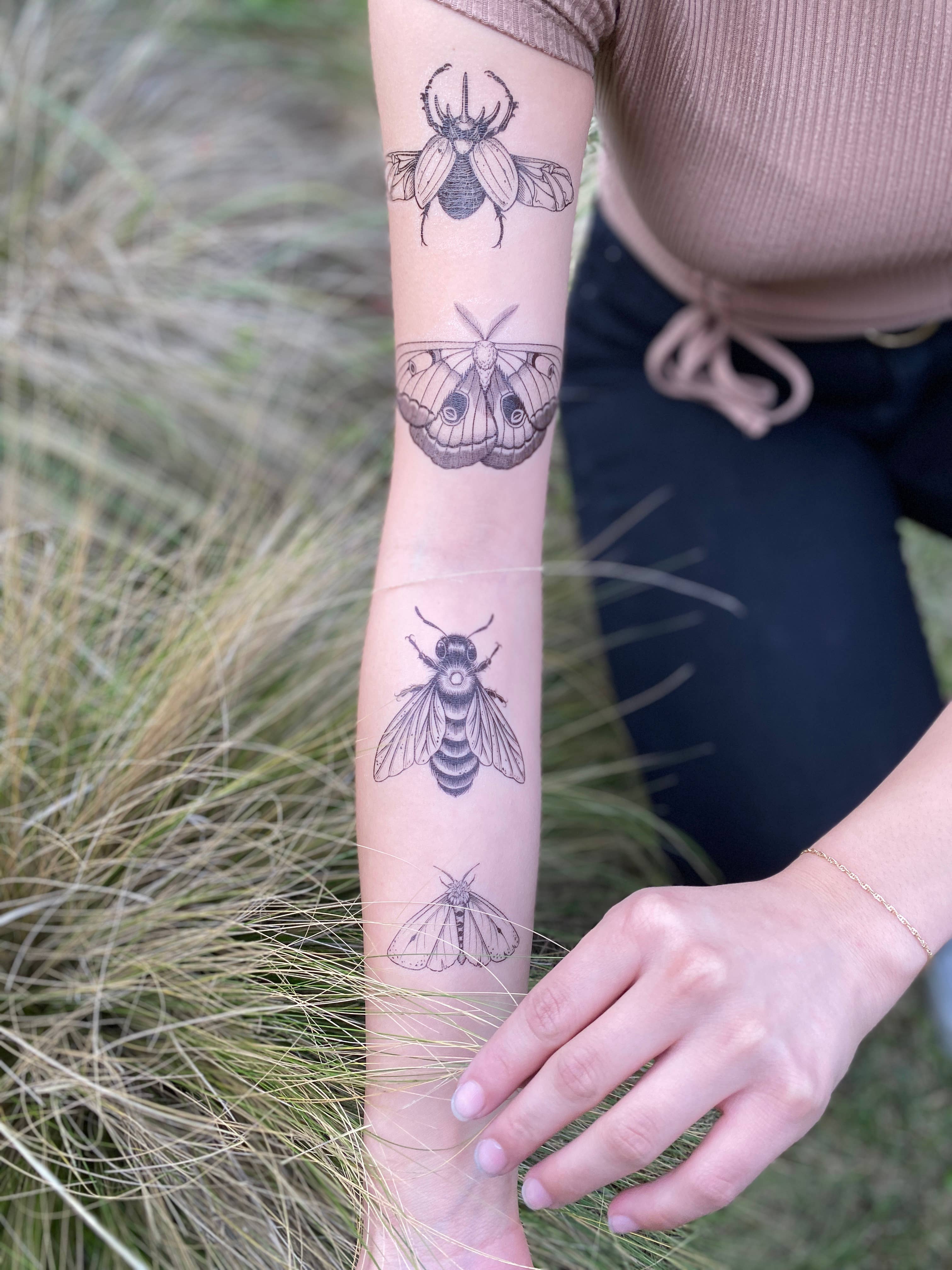 NatureTats- Rhinoceros Beetle Temporary Tattoo