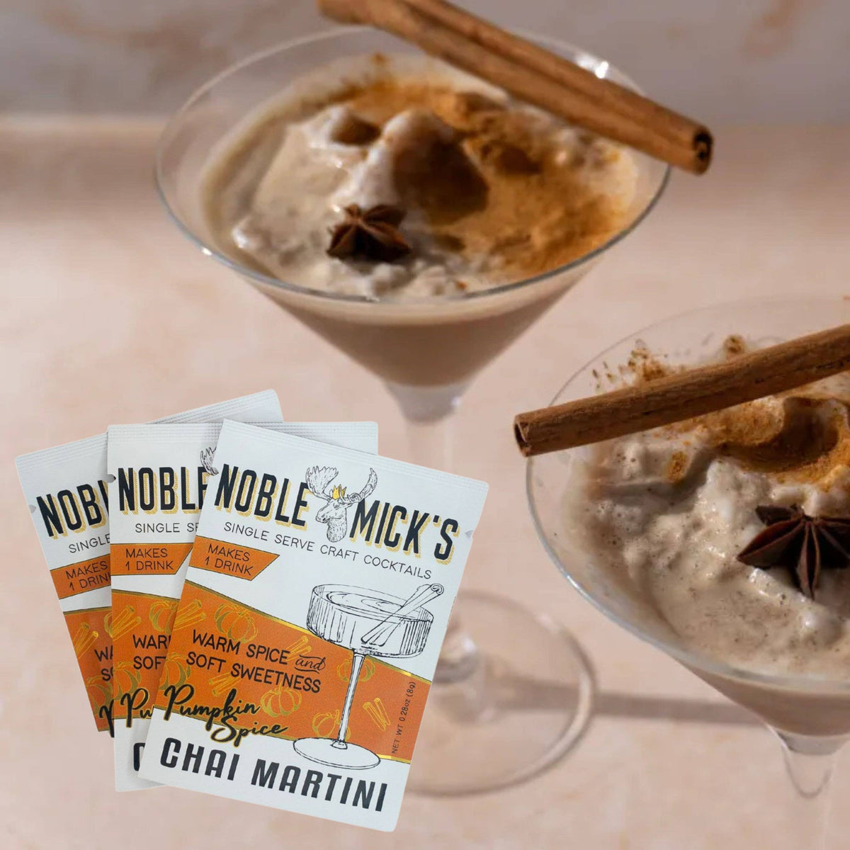 Noble Mick's- Pumpkin Spice Chai Martini Single Serve Craft Cocktail