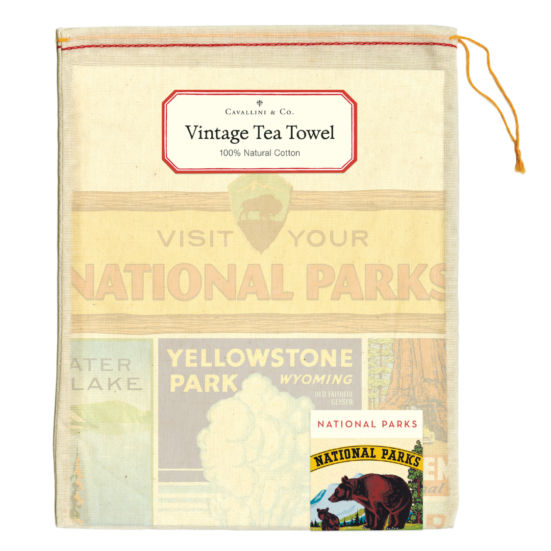 Cavallini Papers & Co.- National Parks Tea Towel