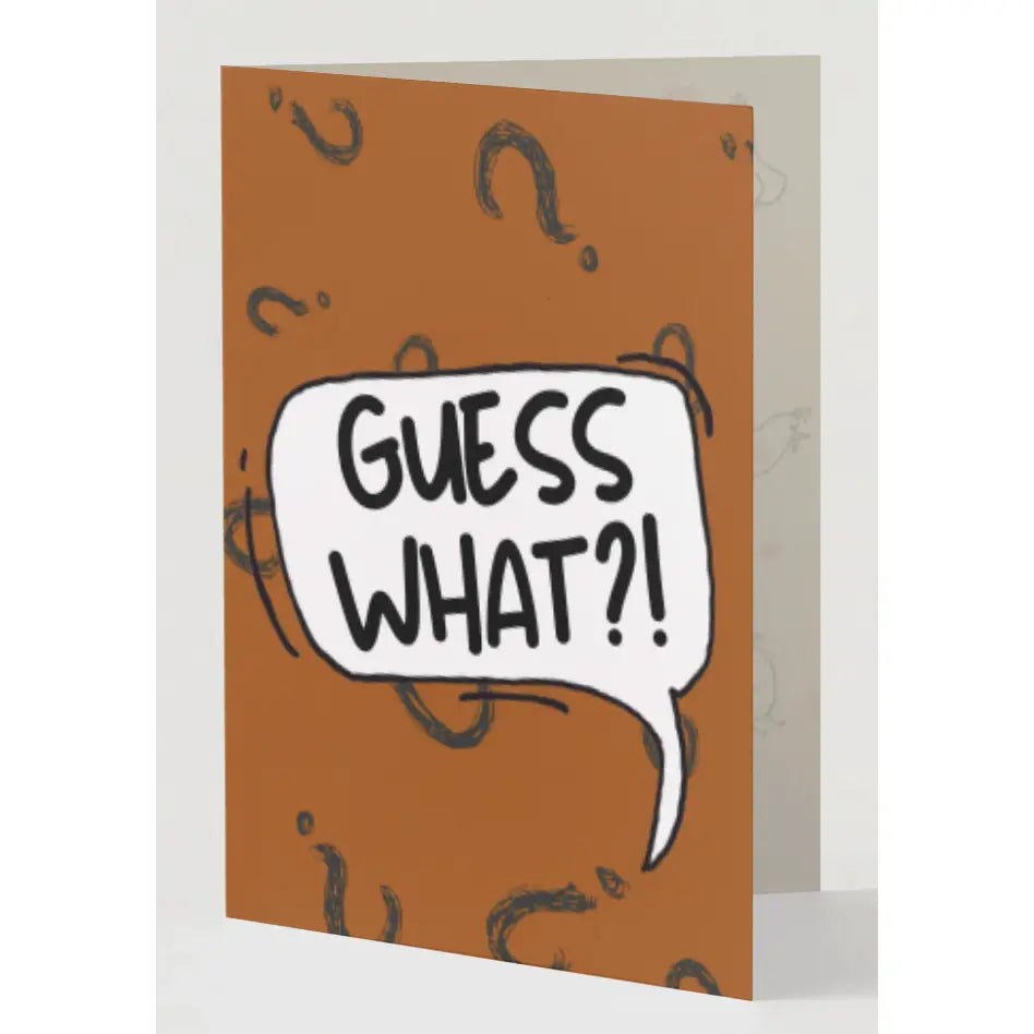 Chika Paper Studio- Guess What? Chicken Butt Card