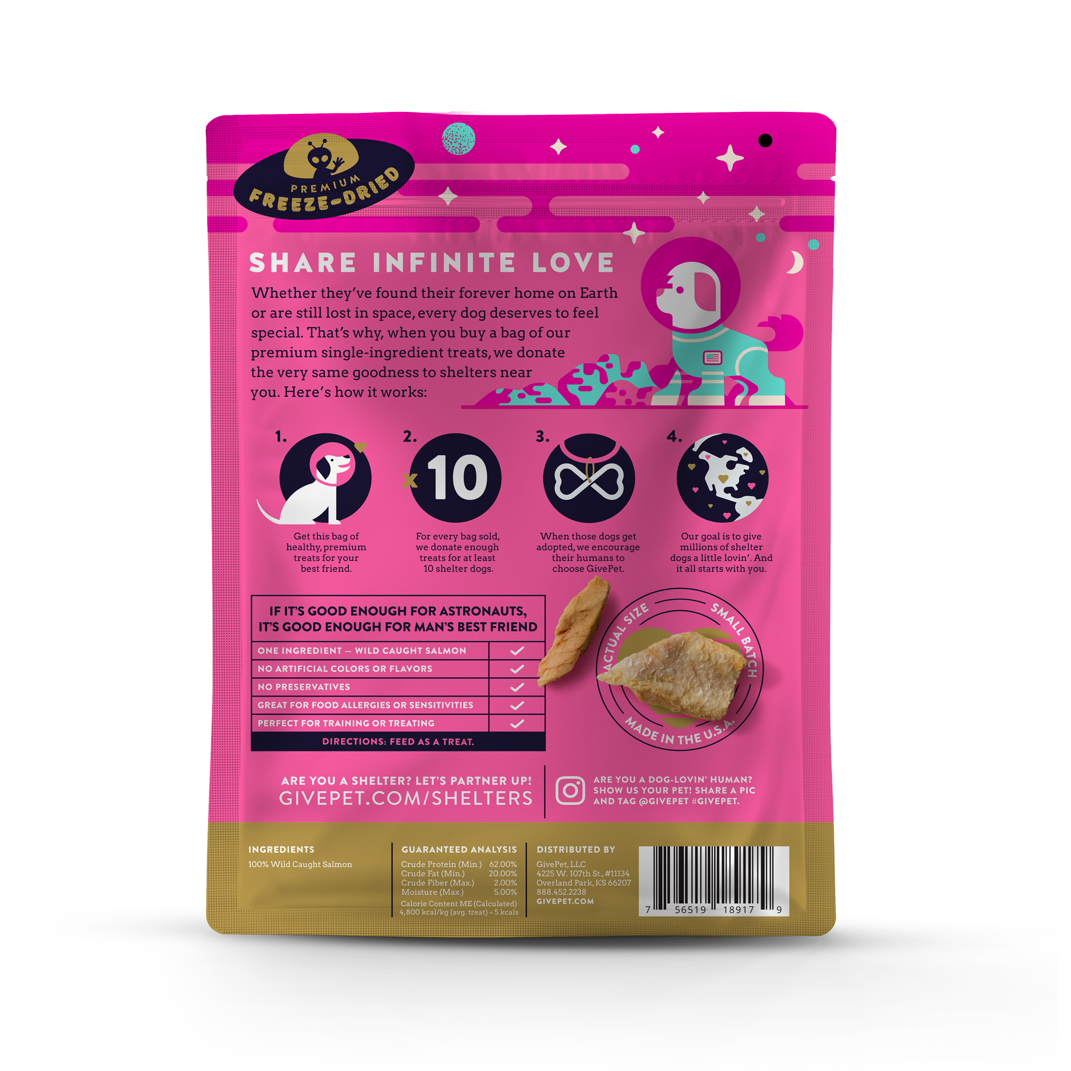 GivePet- Astromutt Freeze-Dried Dog Treats
