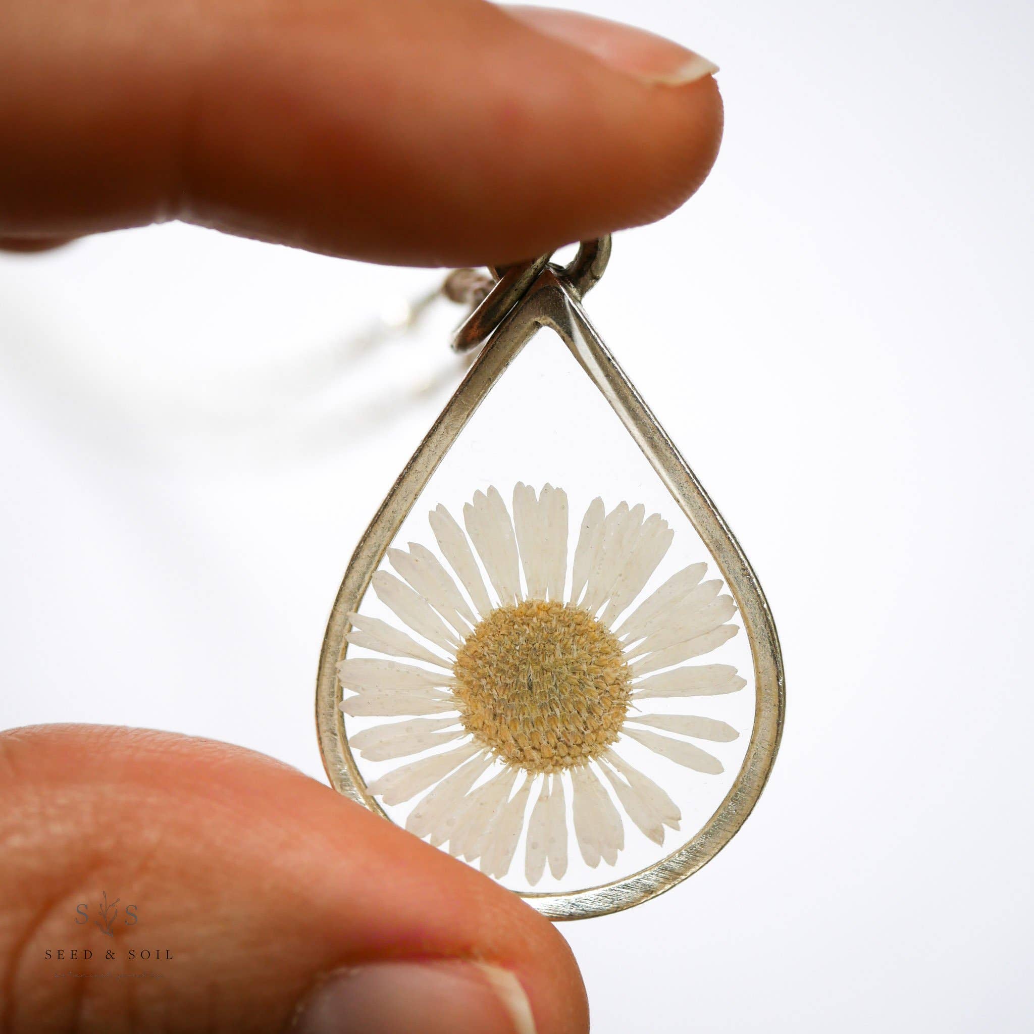 Seed & Soil- Large Teardrop Necklace