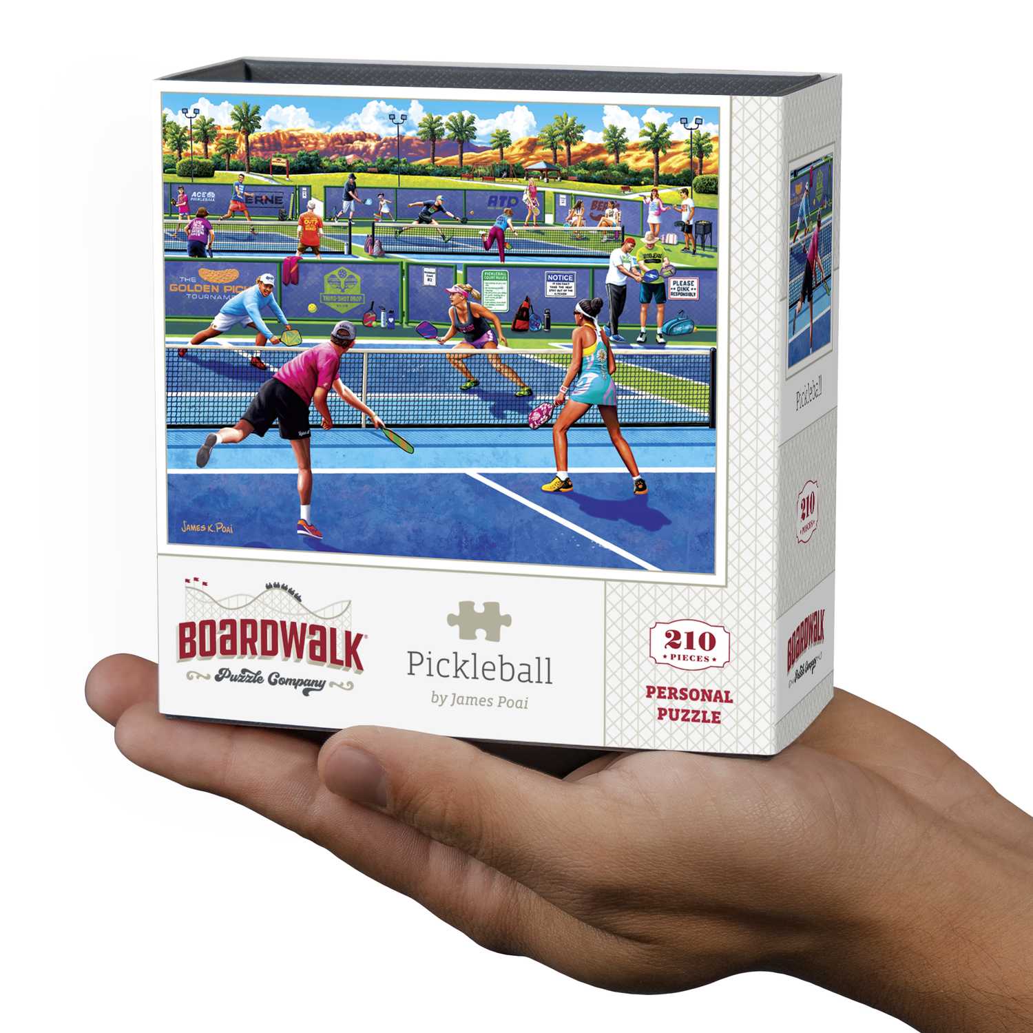 Boardwalk Puzzle Company- Pickleball - Personal Puzzle - 210 Piece