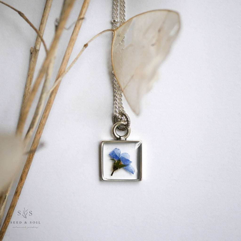 Seed & Soil- Small Square Pendant