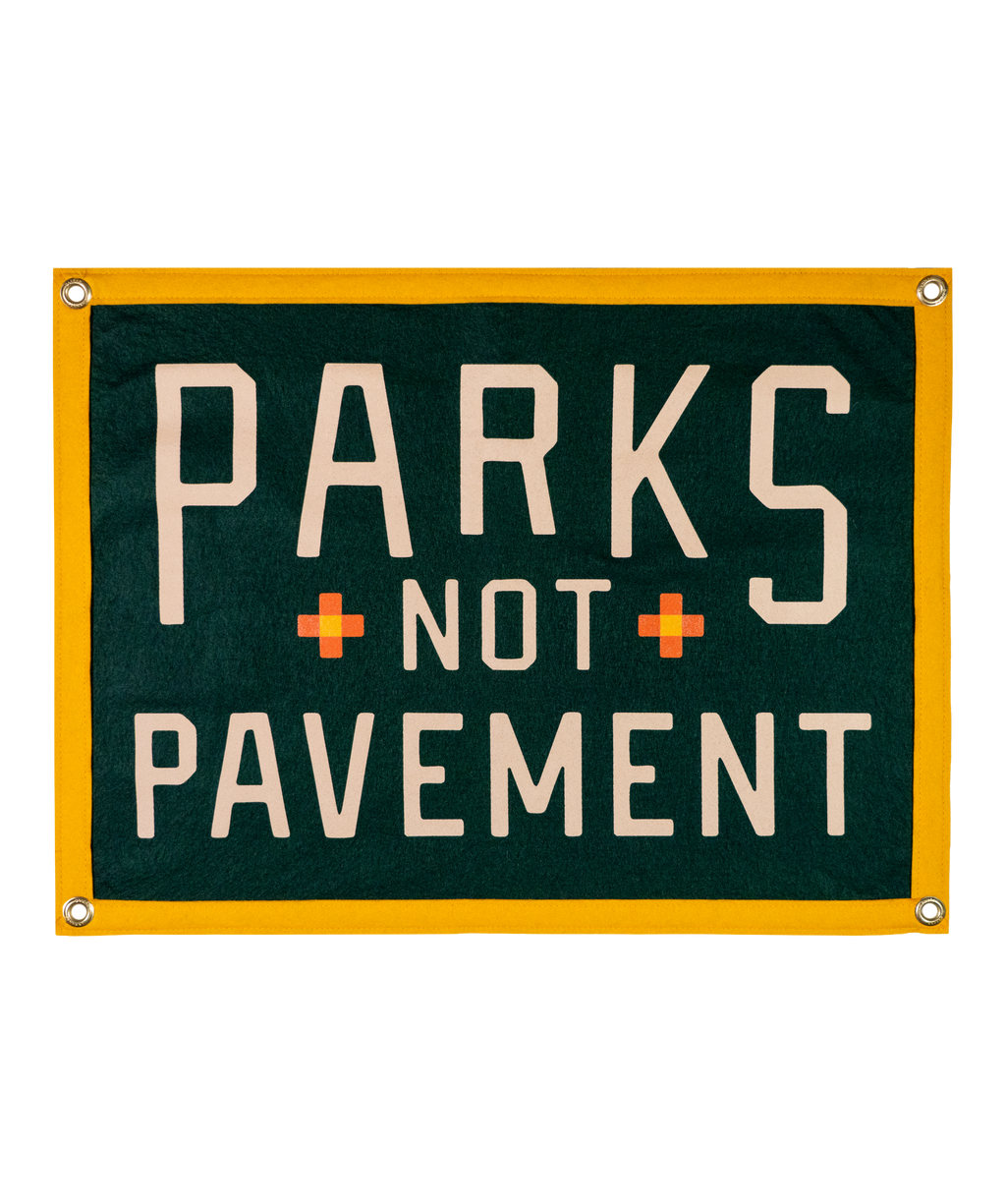 Oxford Pennant- Parks Not Pavement Camp Flag