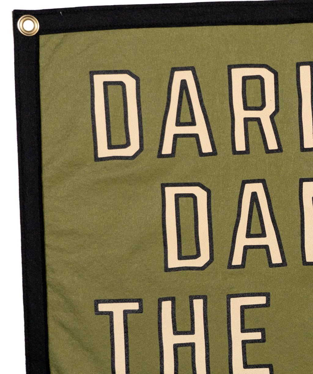 Oxford Pennant- Darling, Damn The Luck Camp Flag • John Moreland x Oxford Pennant