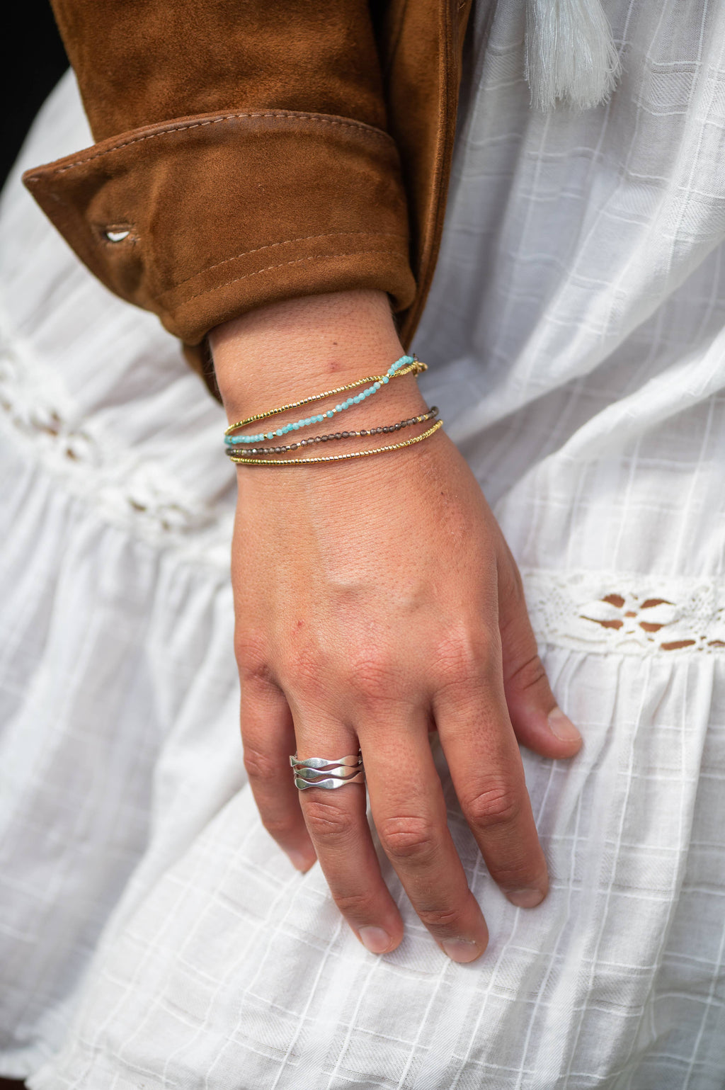 Bronwen Jewelry- Gemstone Shimmer Bracelet