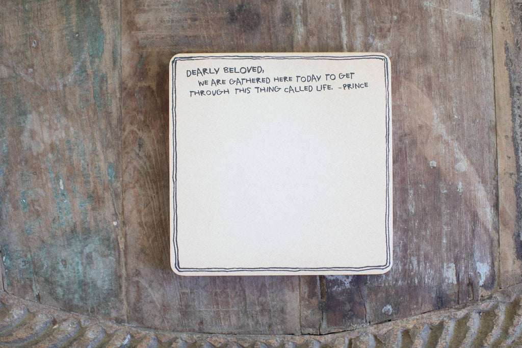 Sugarboo & Co- Dearly Beloved (Prince) Square Notepad
