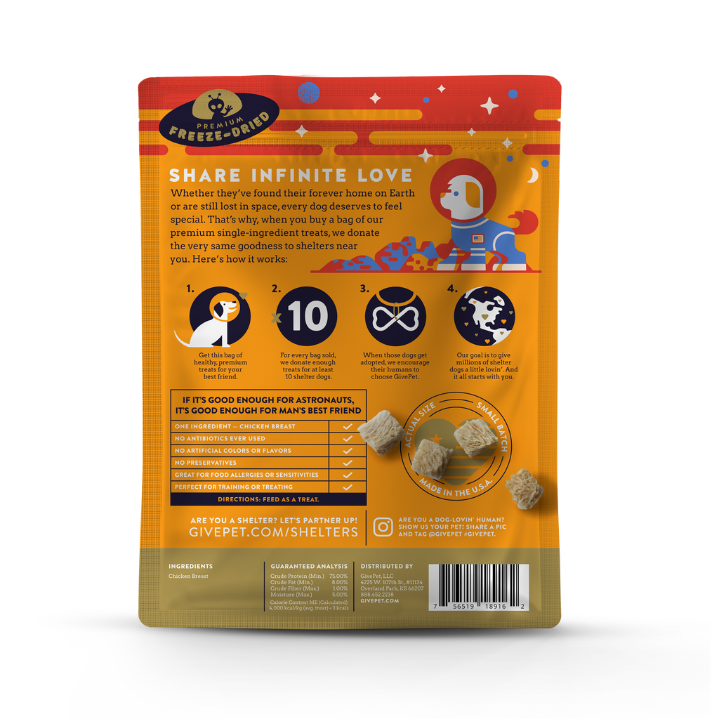 GivePet- Mars Rover Freeze-Dried Dog Treats