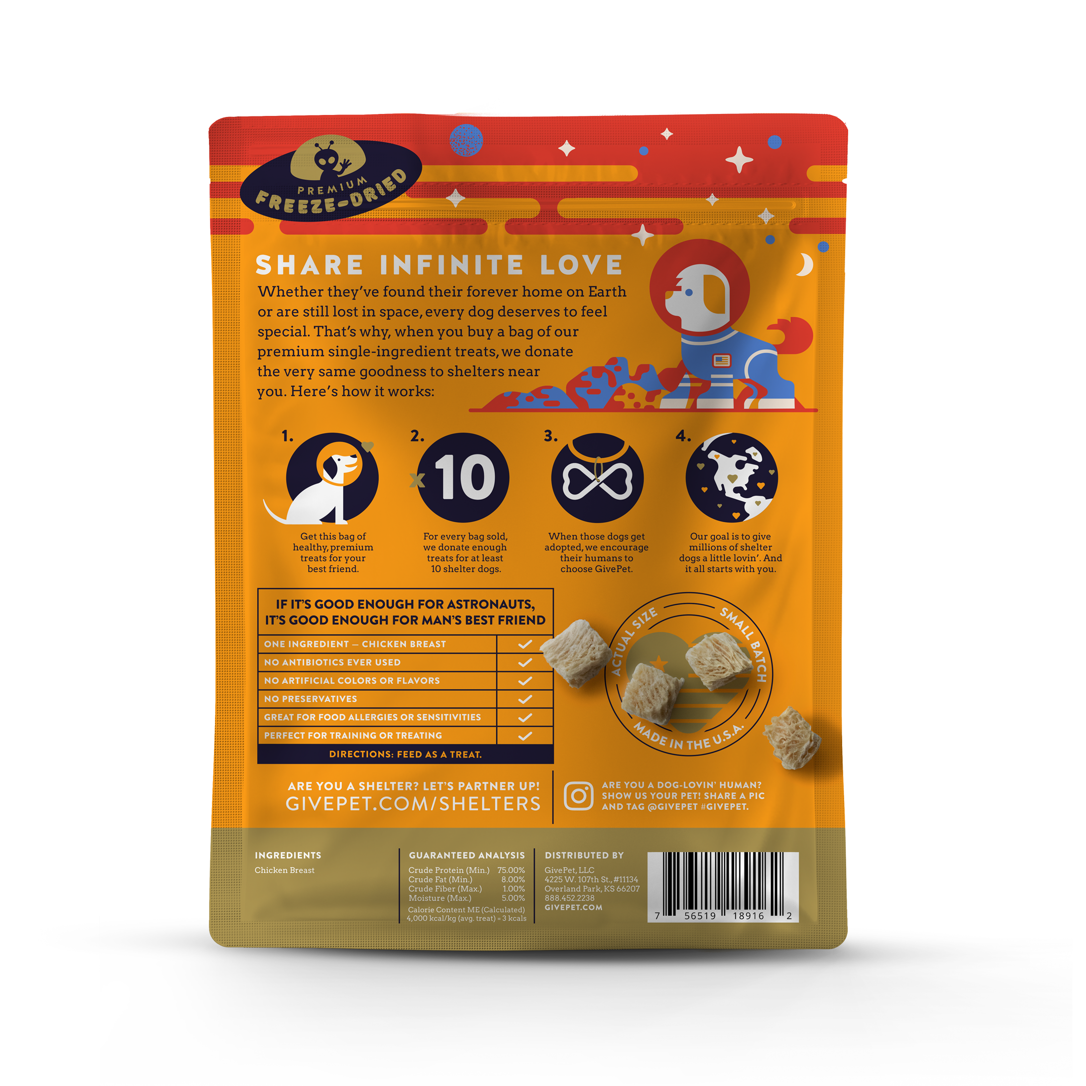 GivePet- Mars Rover Freeze-Dried Dog Treats