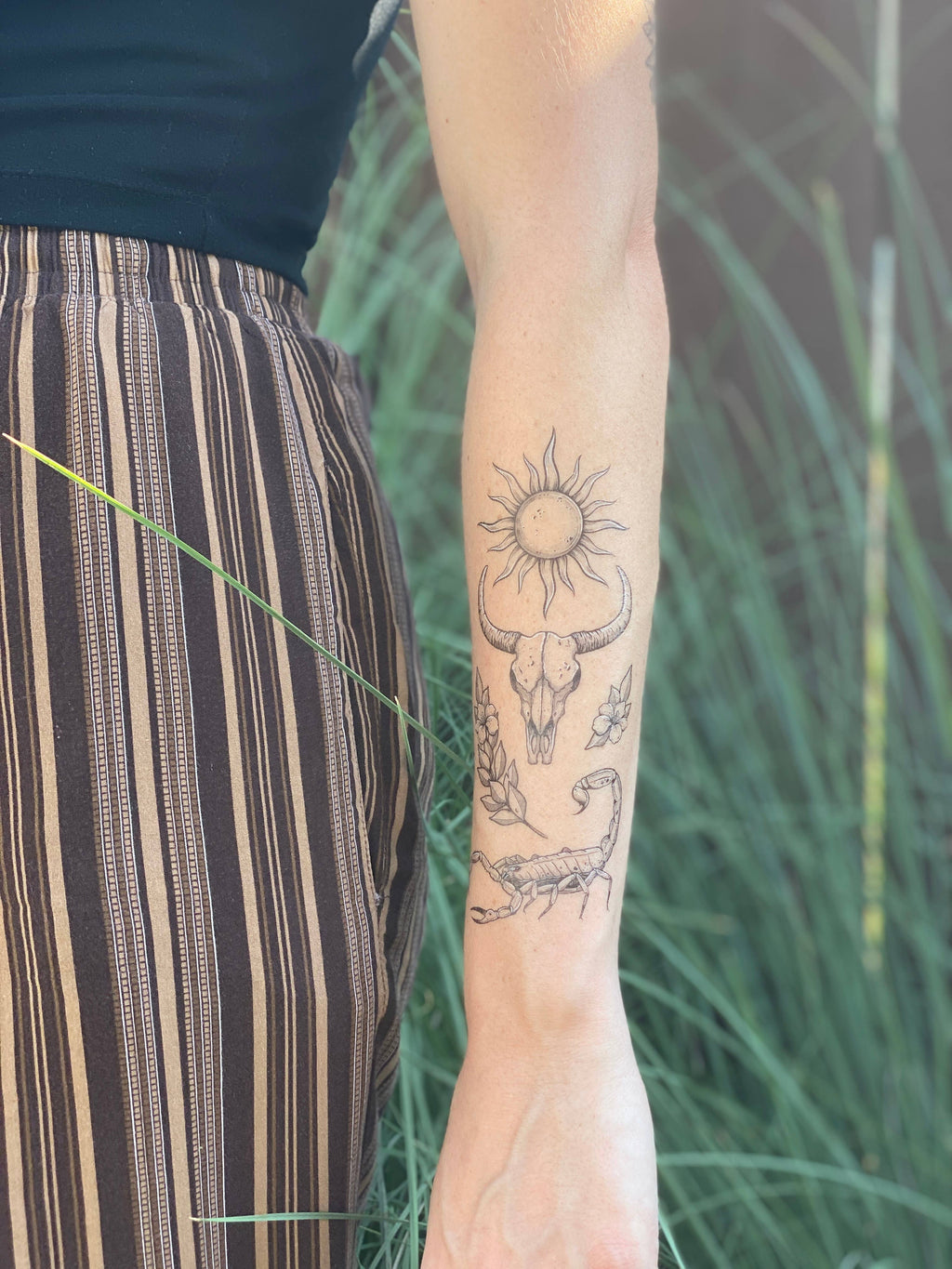 NatureTats - Sunlit South Temporary Tattoo