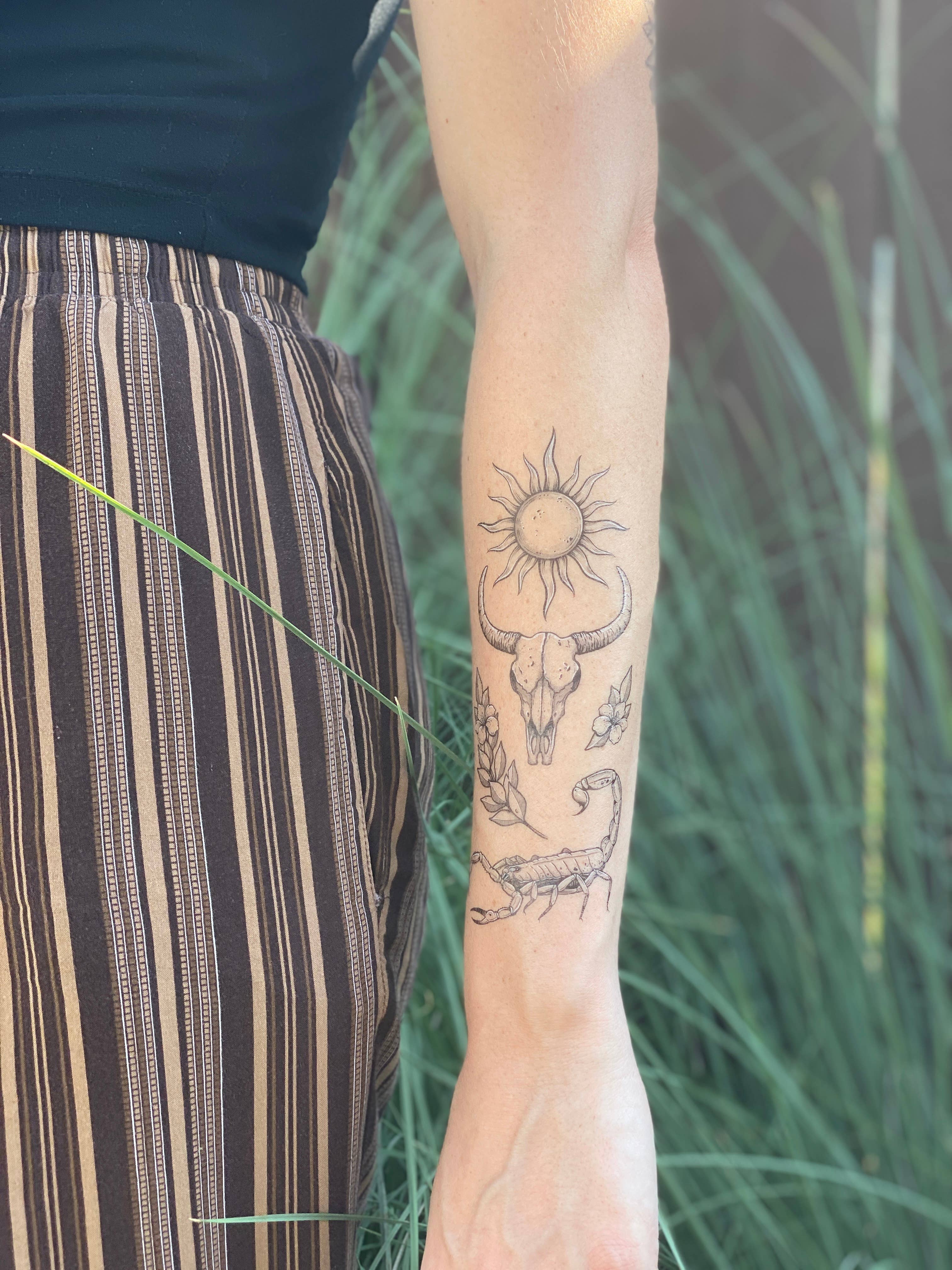 NatureTats - Sunlit South Temporary Tattoo