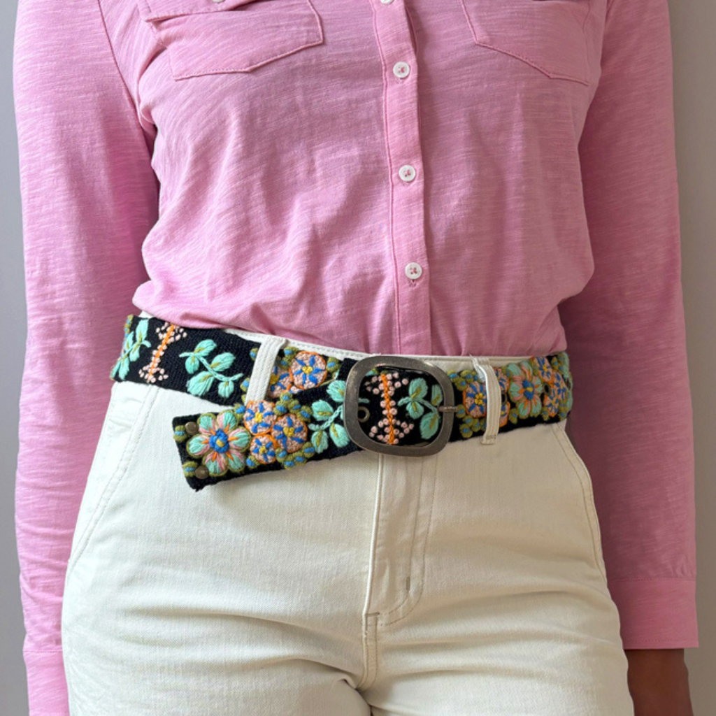 Jenny Krauss- Southwest Walkabout Embroidered Wool Belt