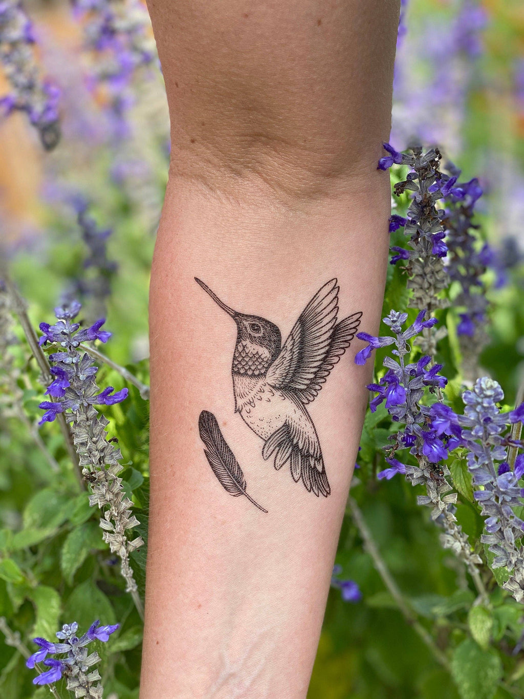 NatureTats- Hummingbird Temporary Tattoo