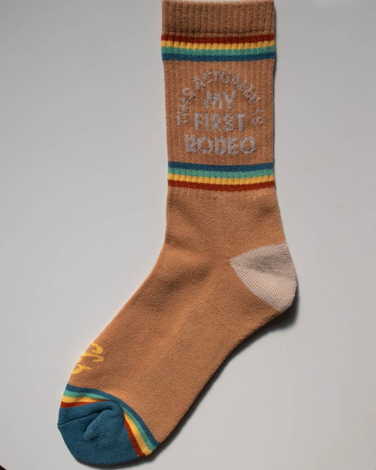 Shop Good- Actually My First Rodeo Western Socks