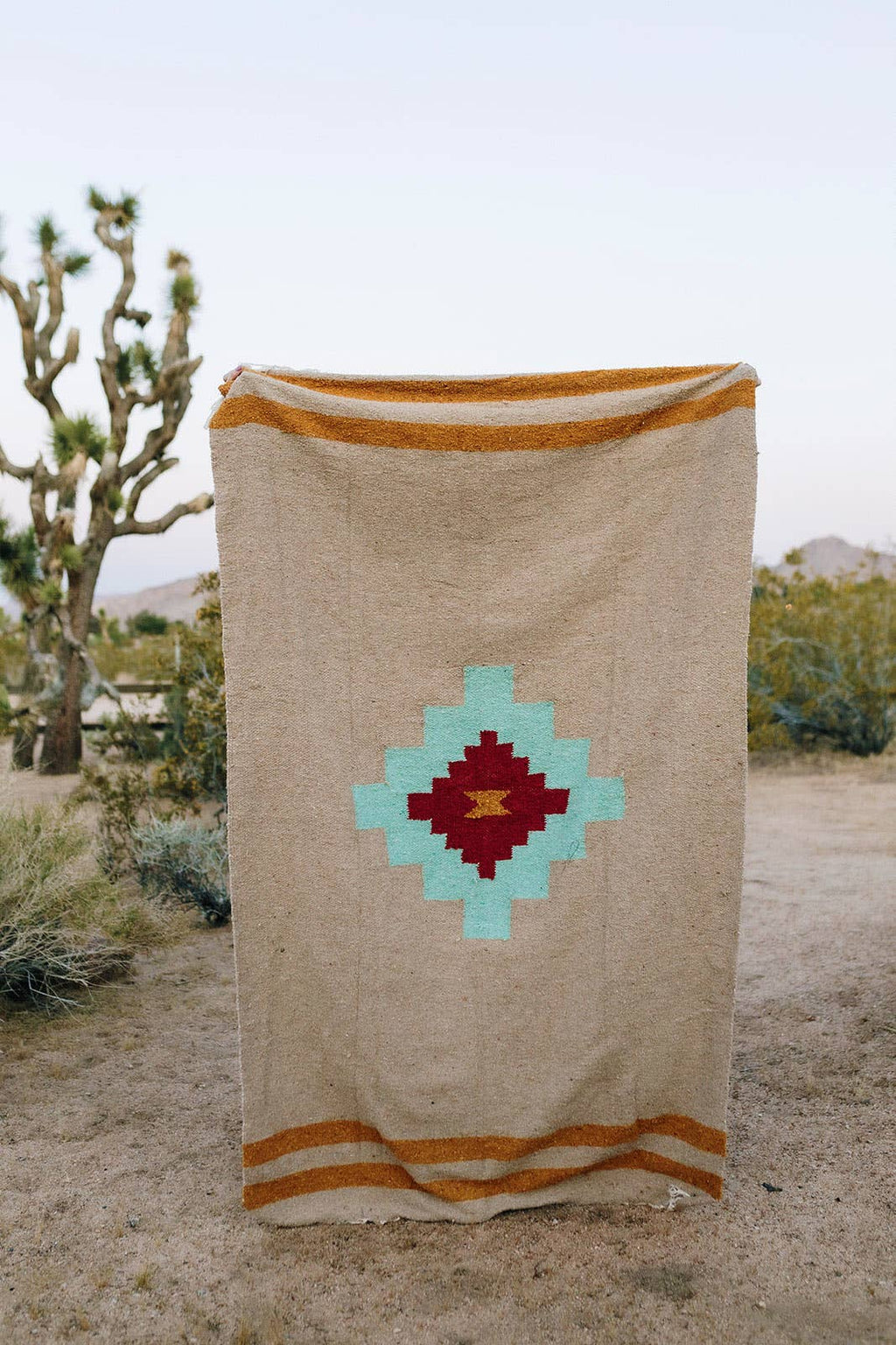 Tribe and True- Taos Two (Mesa- Aqua) // Handwoven Blanket
