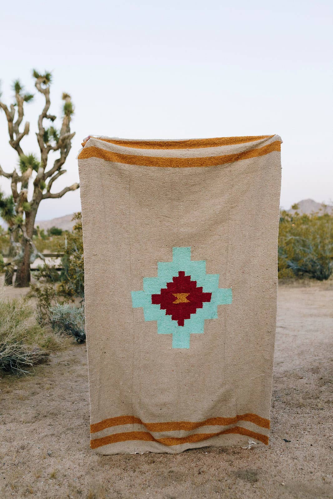 Tribe and True- Taos Two (Mesa- Aqua) // Handwoven Blanket