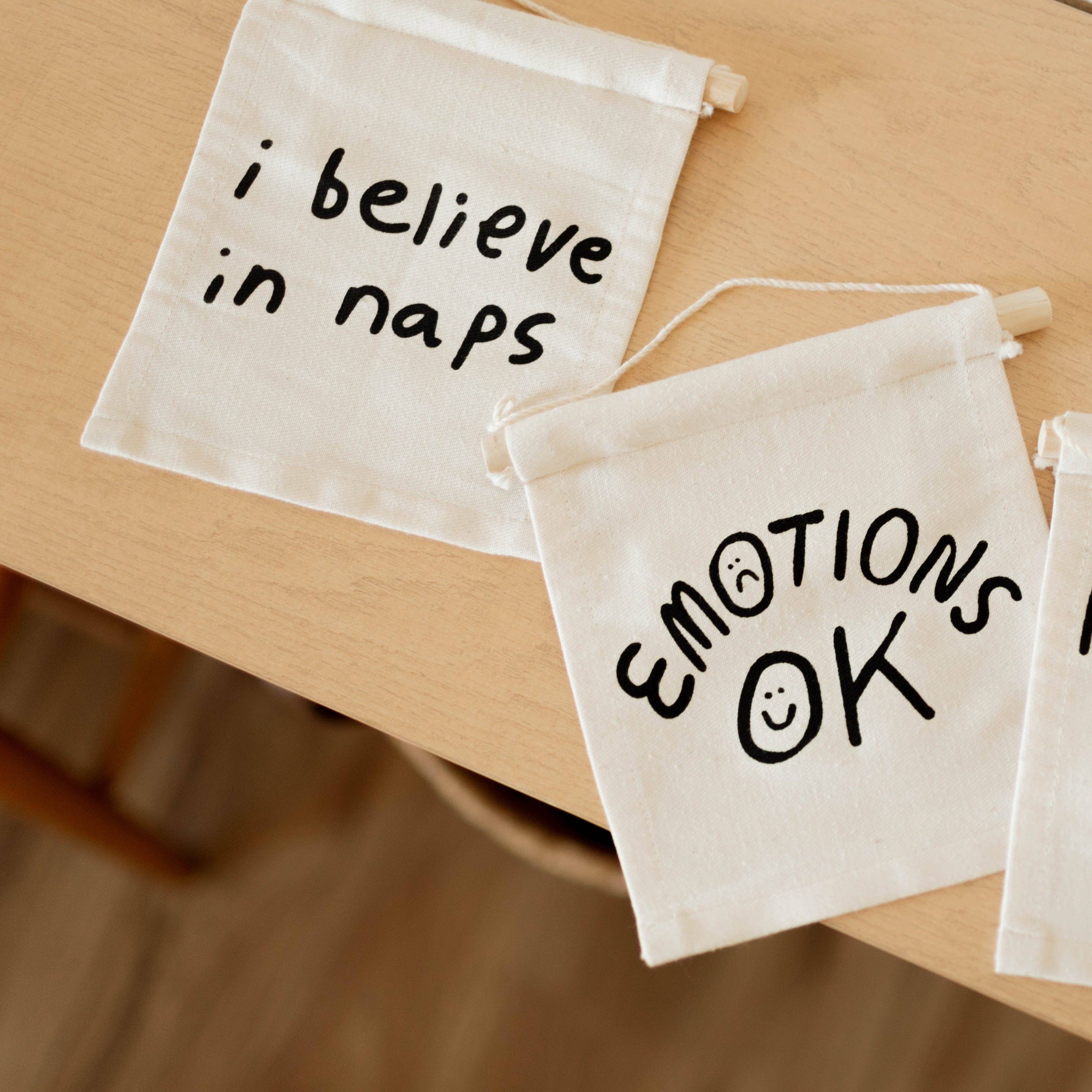 Imani Collective- I believe in naps hang sign