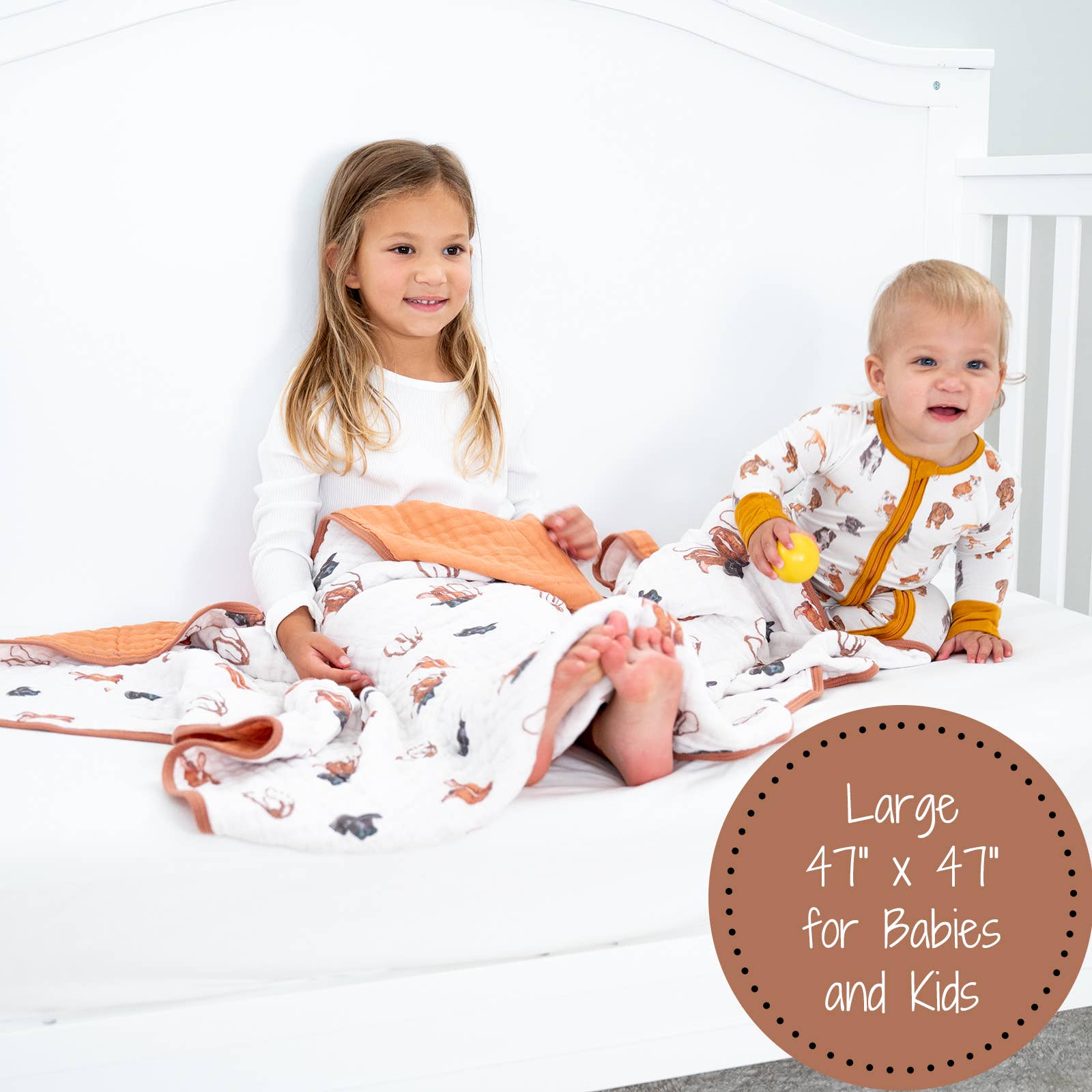 LollyBanks- Life Is Better In Boots Western Baby Toddler Muslin Blanket