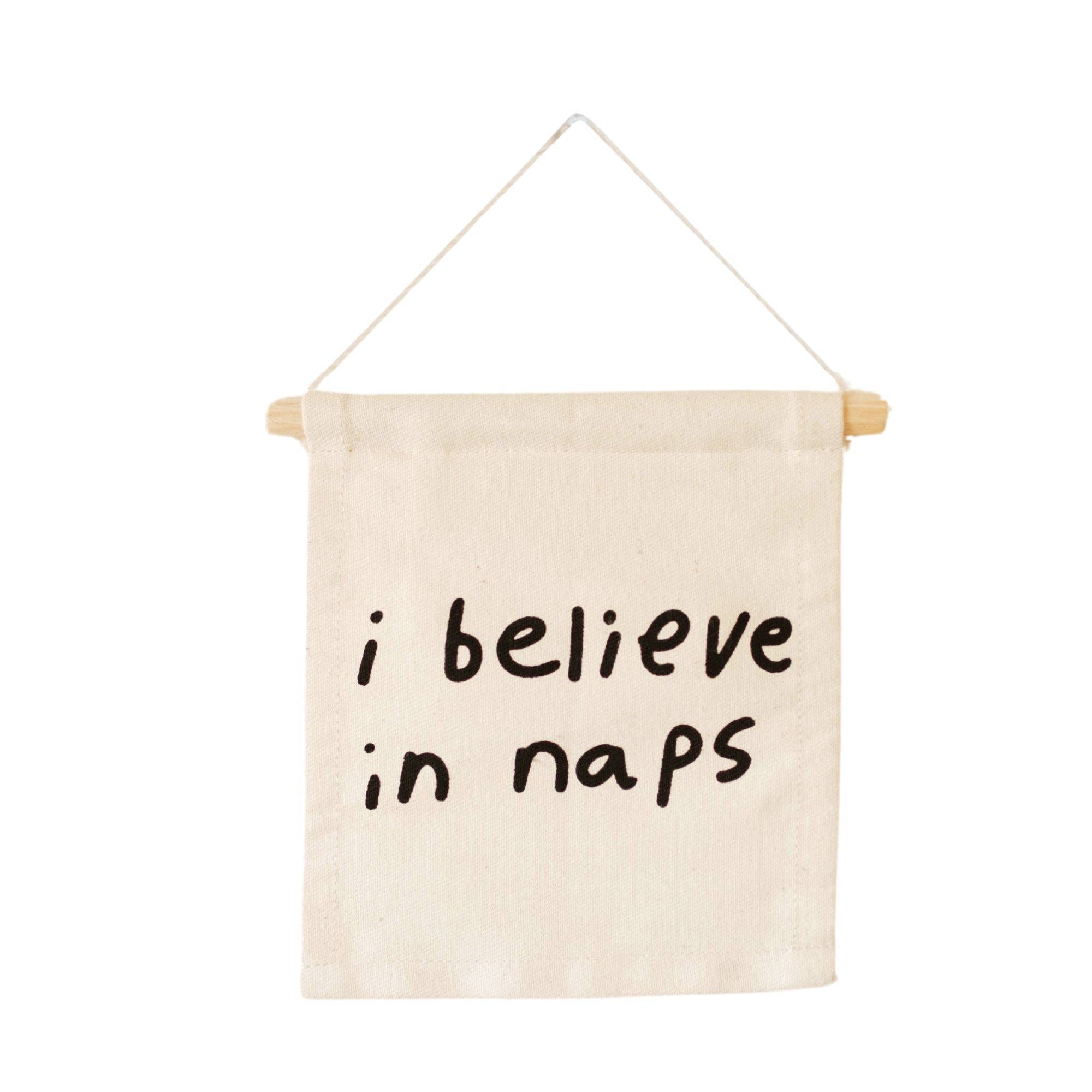 Imani Collective- I believe in naps hang sign