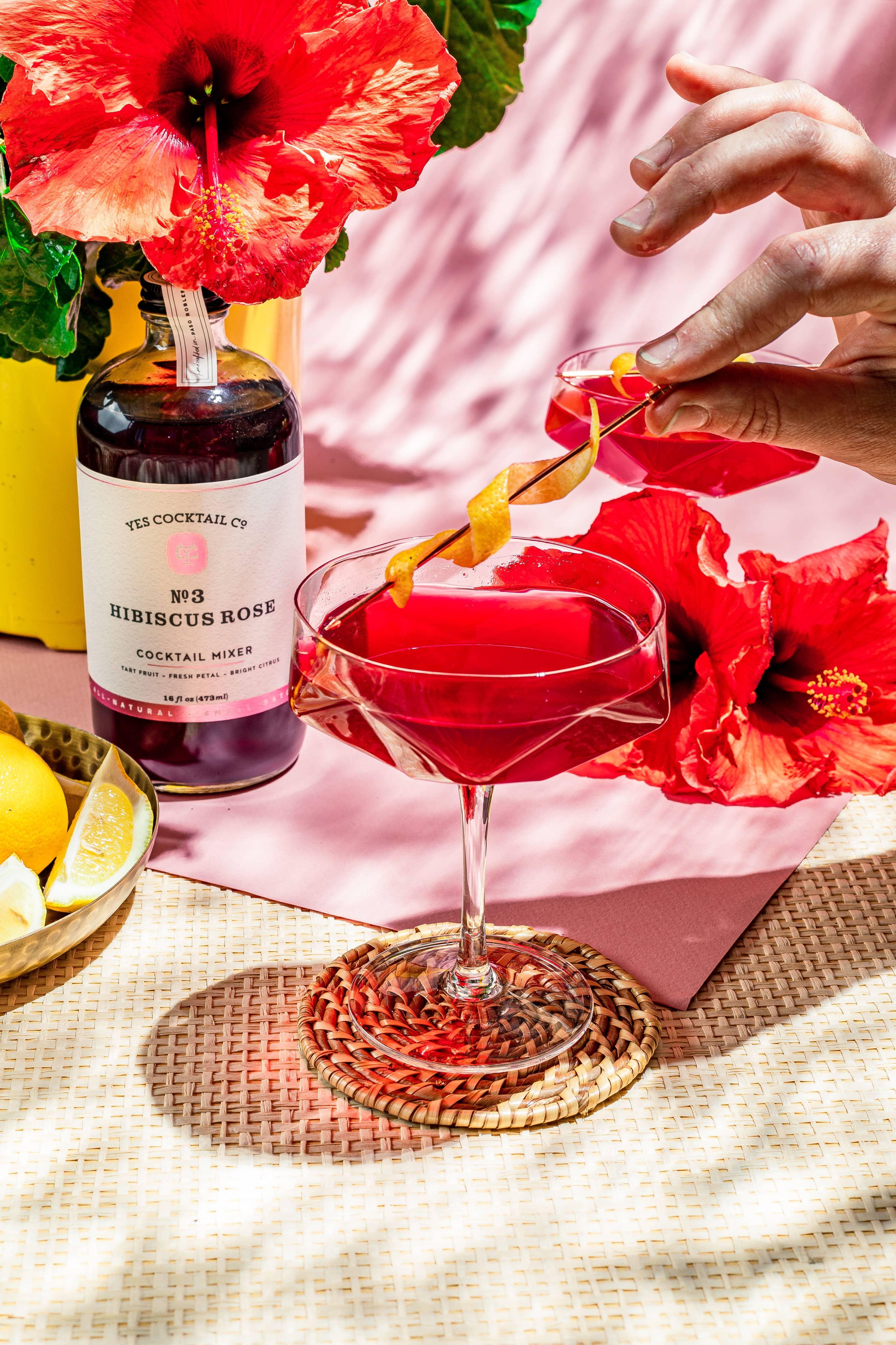 Yes Cocktail Co.-  Hibiscus Rose Cocktail Mixer