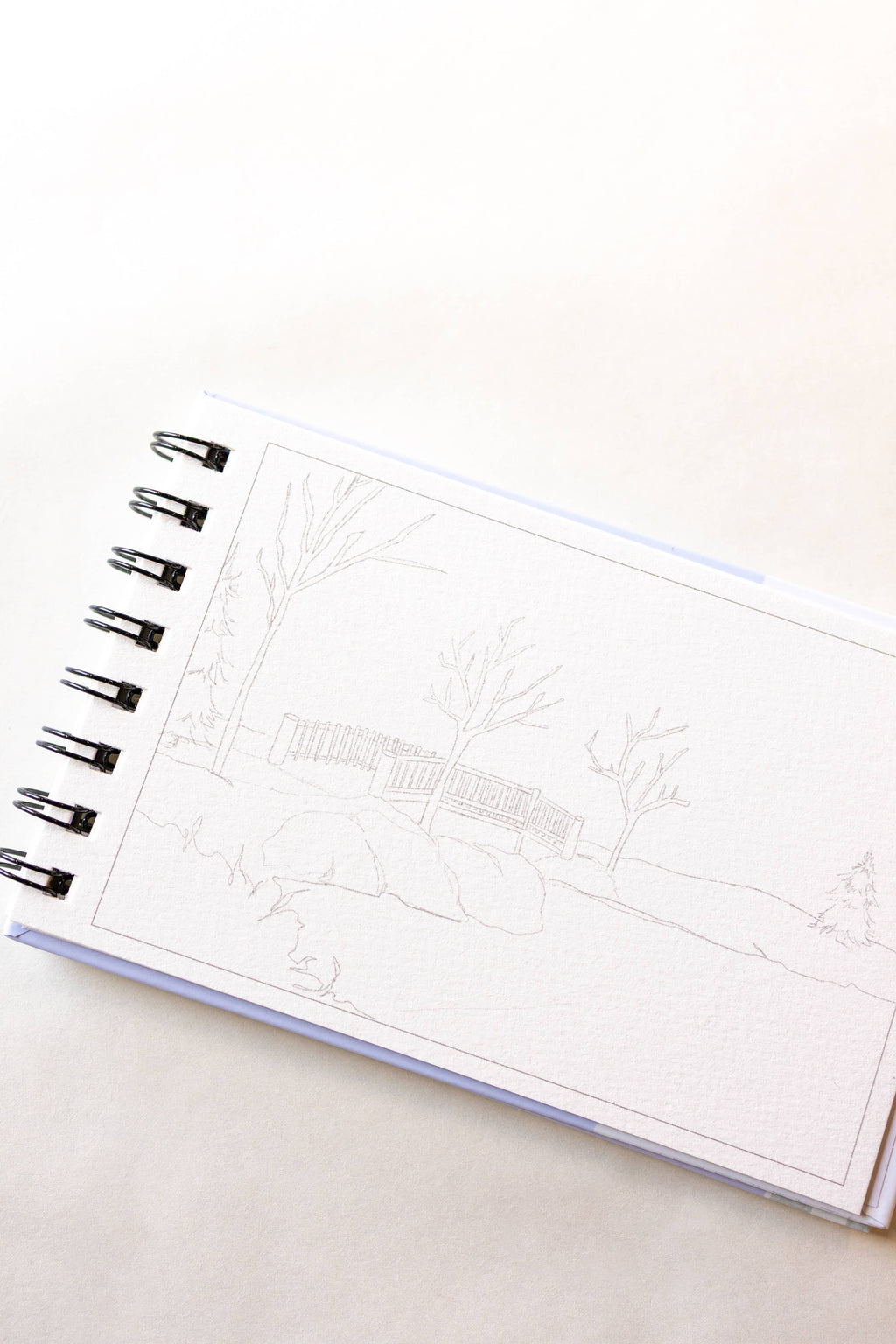 bailey rae studio-  A little bit of winter - mini watercoloring book