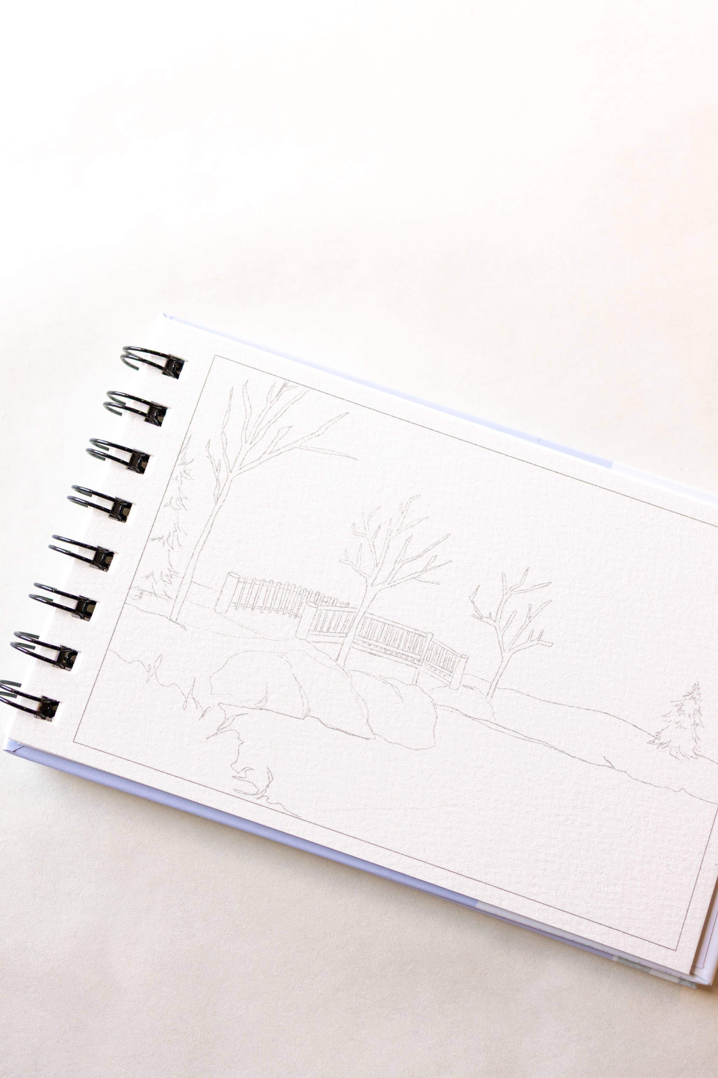 bailey rae studio-  A little bit of winter - mini watercoloring book