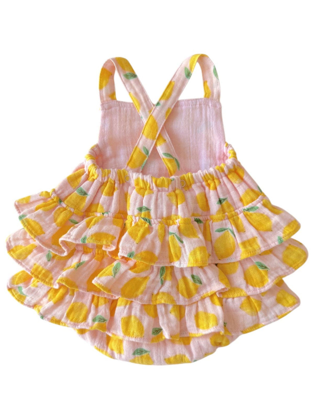 SIIX Collection- Lemon Sorbet / Muslin Ruffle Sunsuit