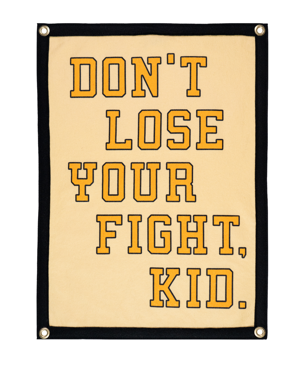 Oxford Pennant- Don't Lose Your Fight Camp Flag • All Time Low x Oxford Pennant