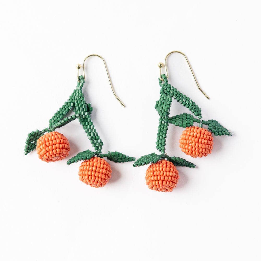 INK + ALLOY- Lottie Clementine Dangle Luxe Earring Orange