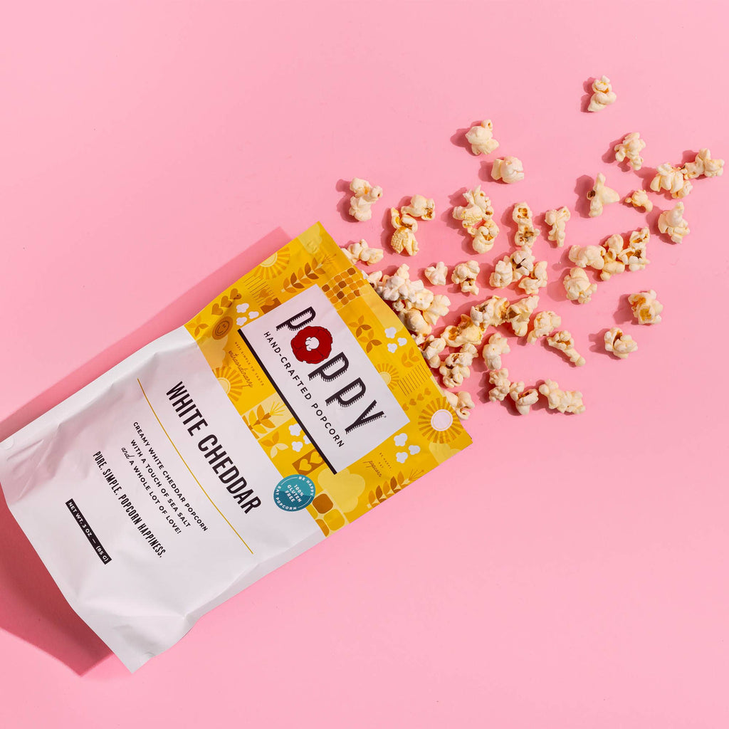 Poppy Popcorn- White Cheddar Popcorn