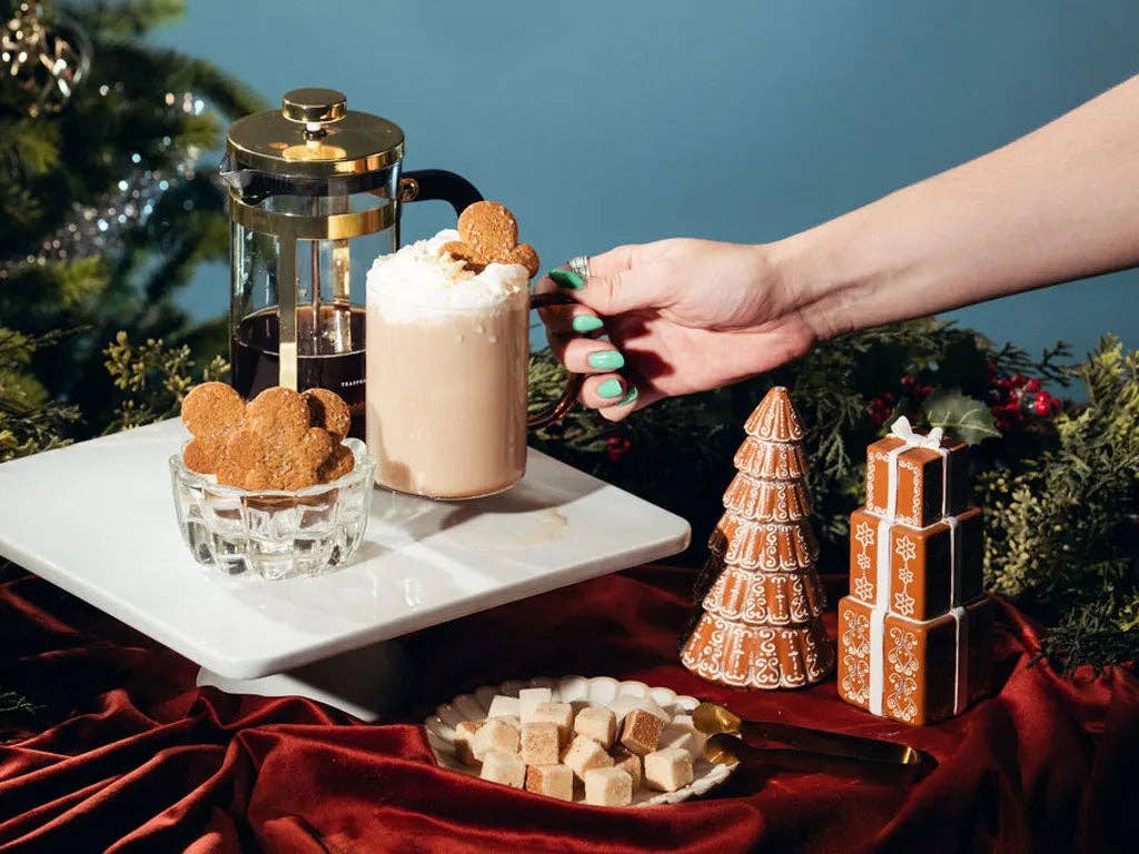 TEASPRESSA- Gingerbread Chai Latte Mixer Kit, Vanilla Chai & Rimmer