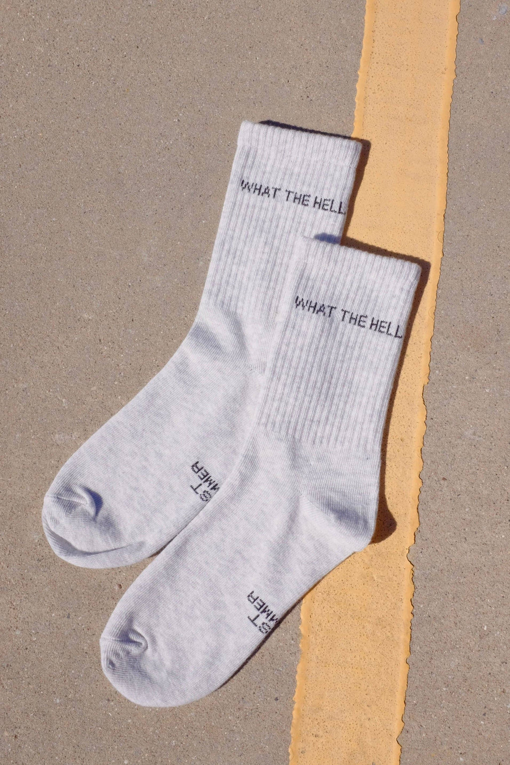 First Summer- What The Hell Ribbed Crew Socks
