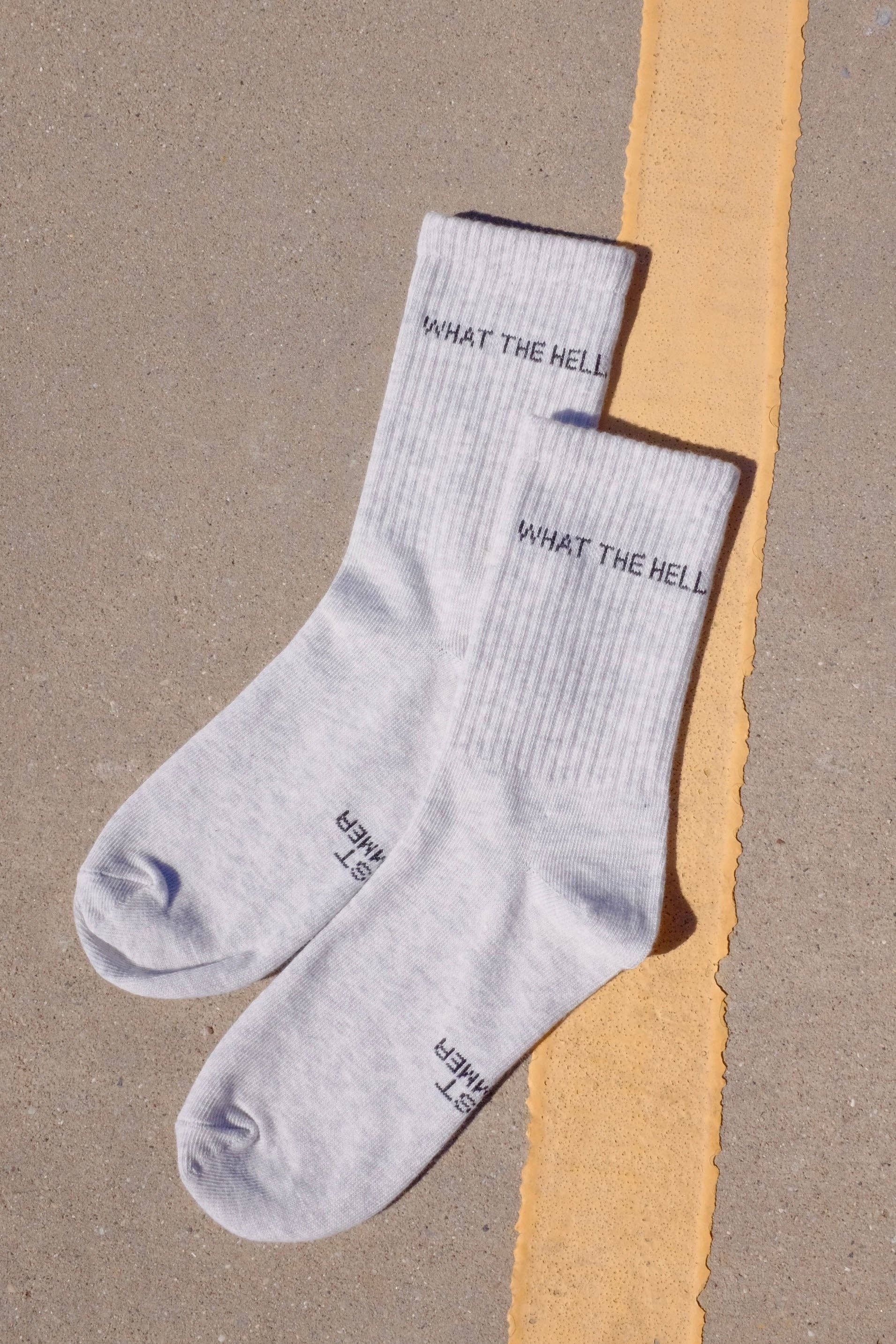 First Summer- What The Hell Ribbed Crew Socks