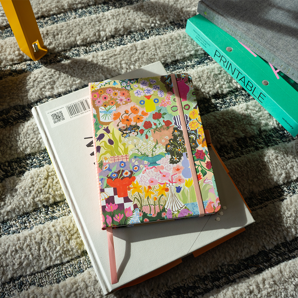 Denik- Wild Garden Soft Touch Hardbound Layflat Notebook Journal