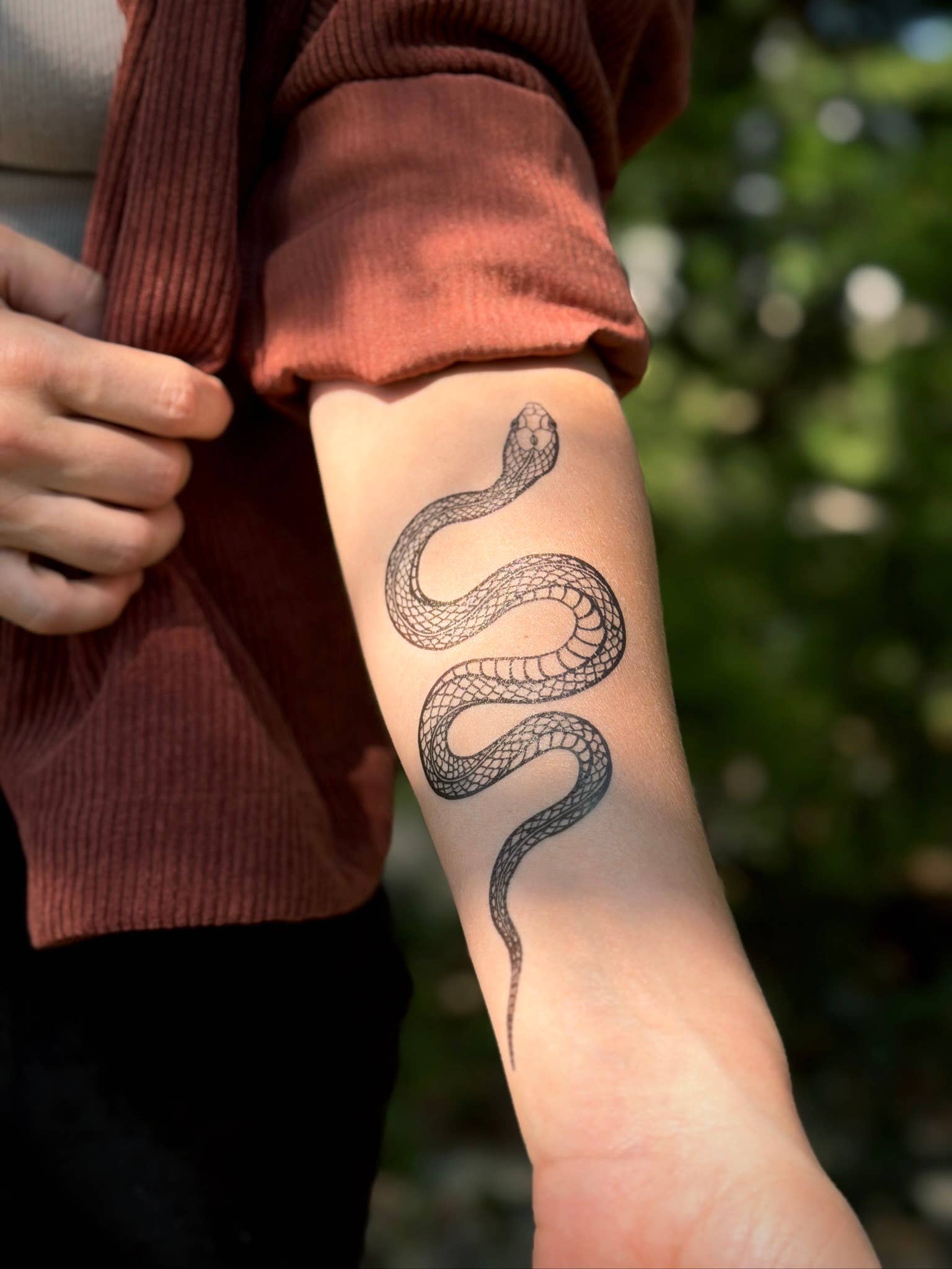 NatureTats- Garden Snake Temporary Tattoo