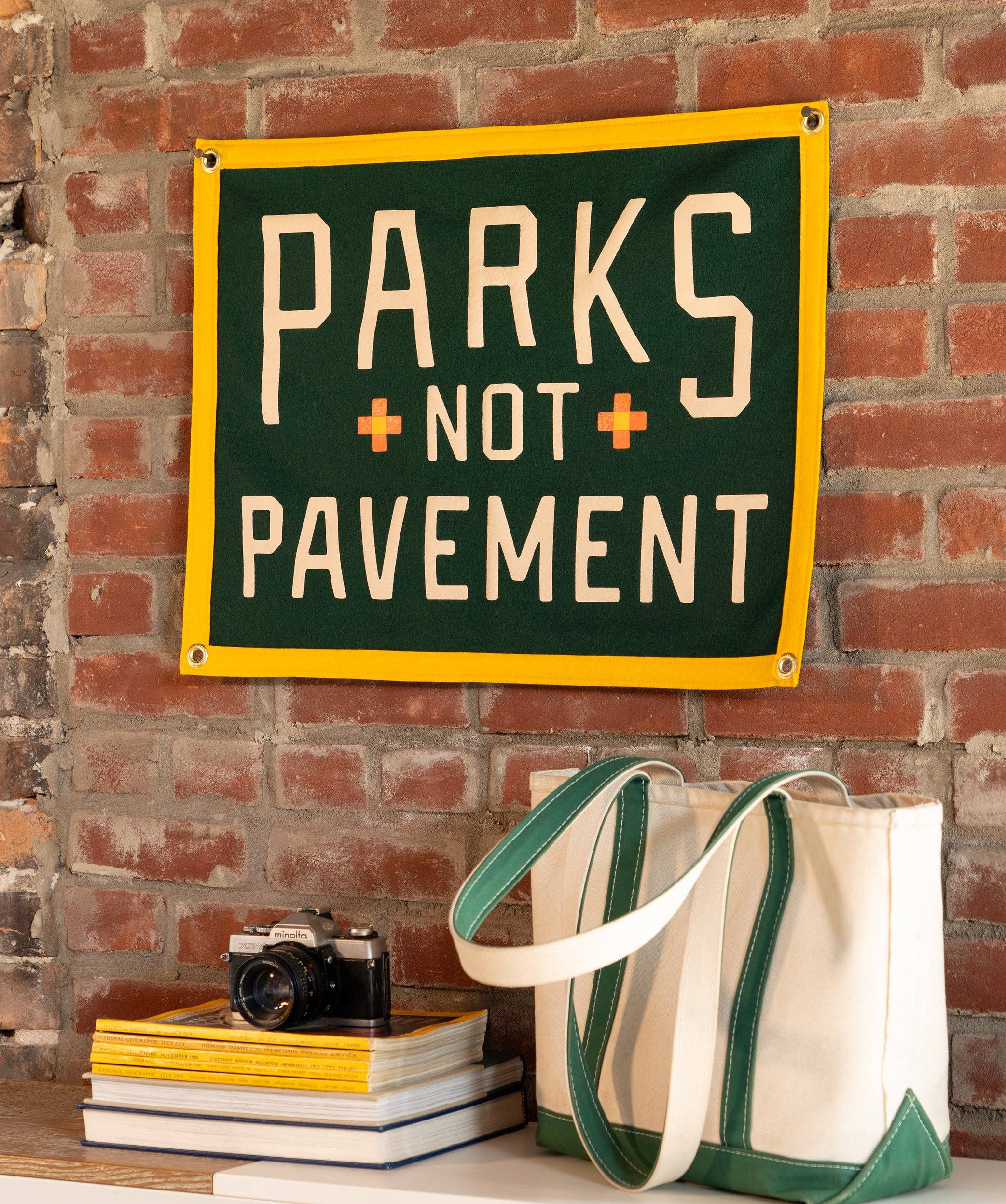 Oxford Pennant- Parks Not Pavement Camp Flag