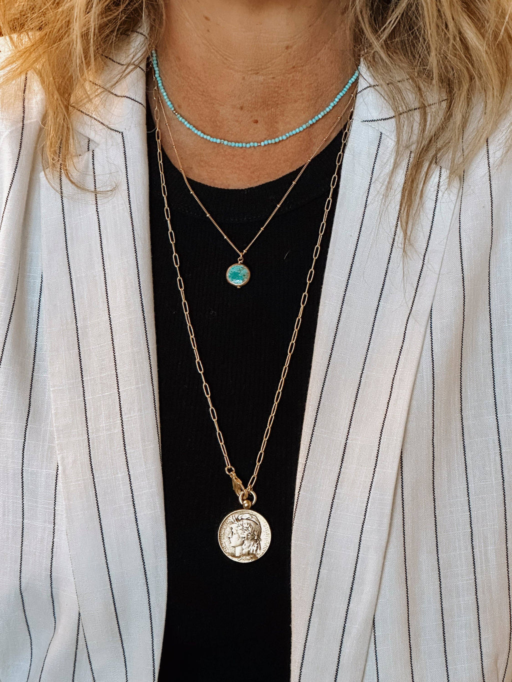 Reva Grey- Carson Coin Necklace