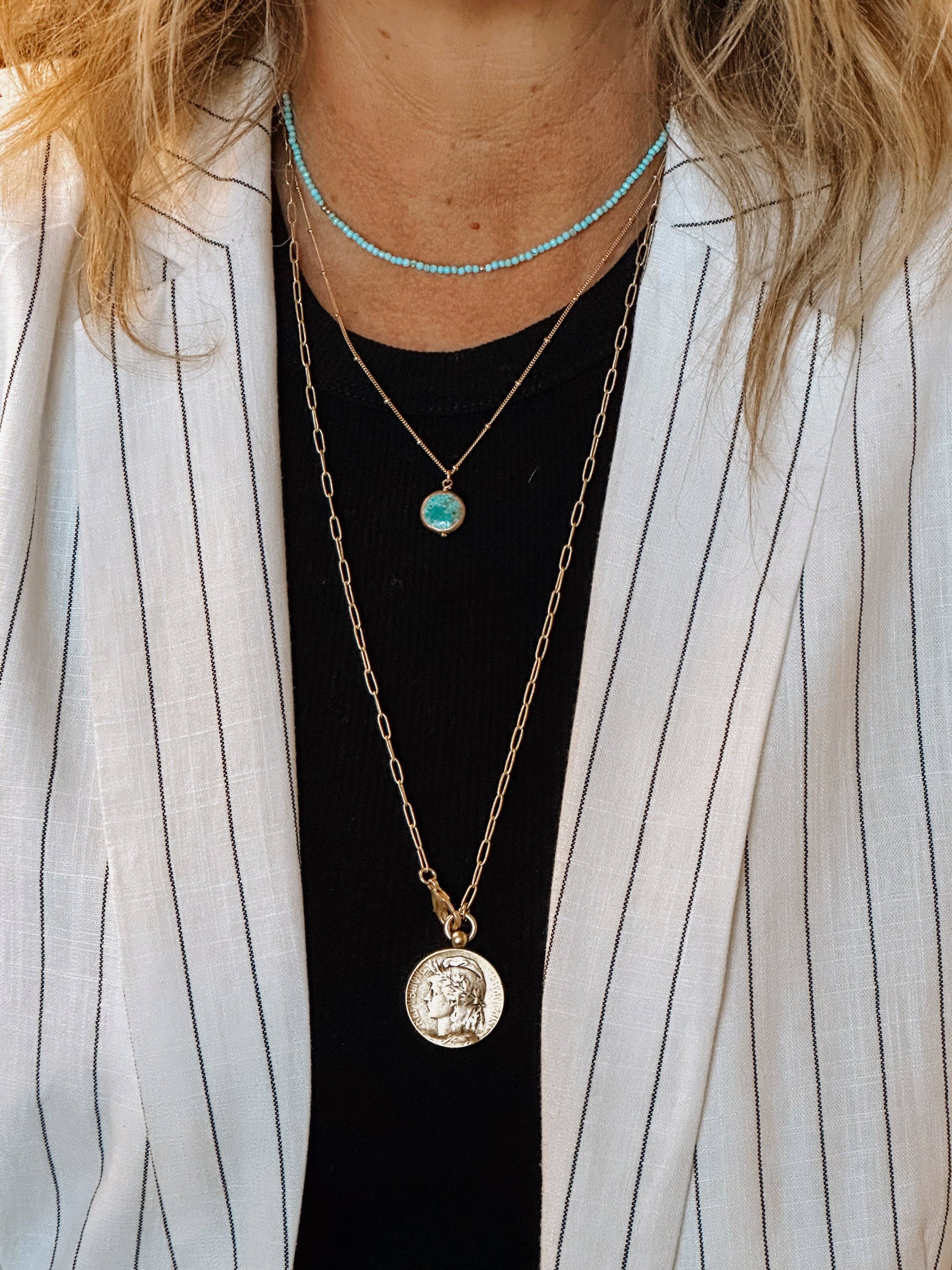 Reva Grey- Carson Coin Necklace