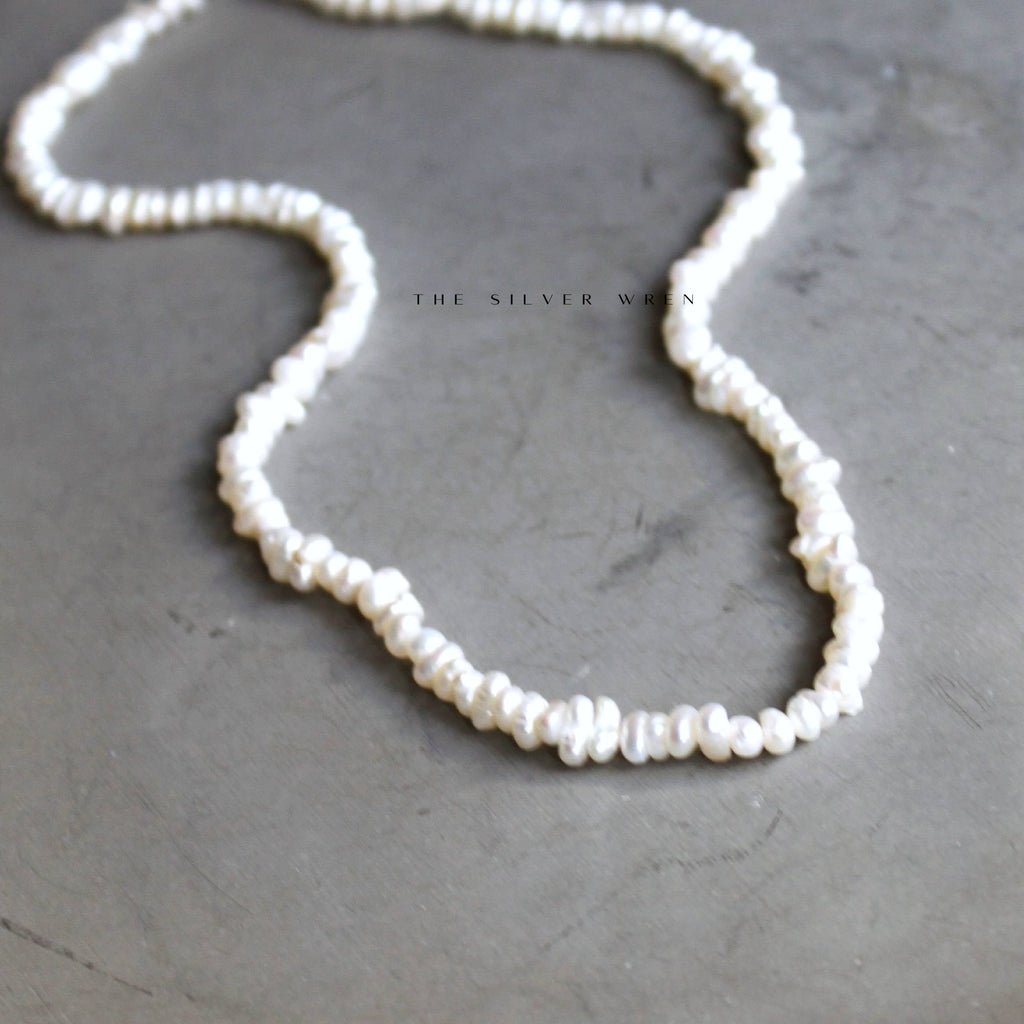 The Silver Wren- Bexley Beaded Pearl Necklace