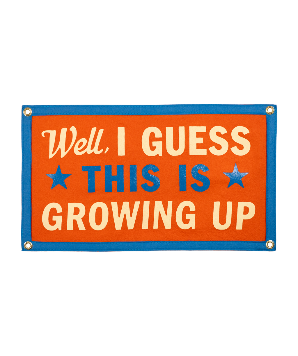 Oxford Pennant- Well, I Guess This Is Growing Up Camp Flag • Blink-182 x Oxford Pennant
